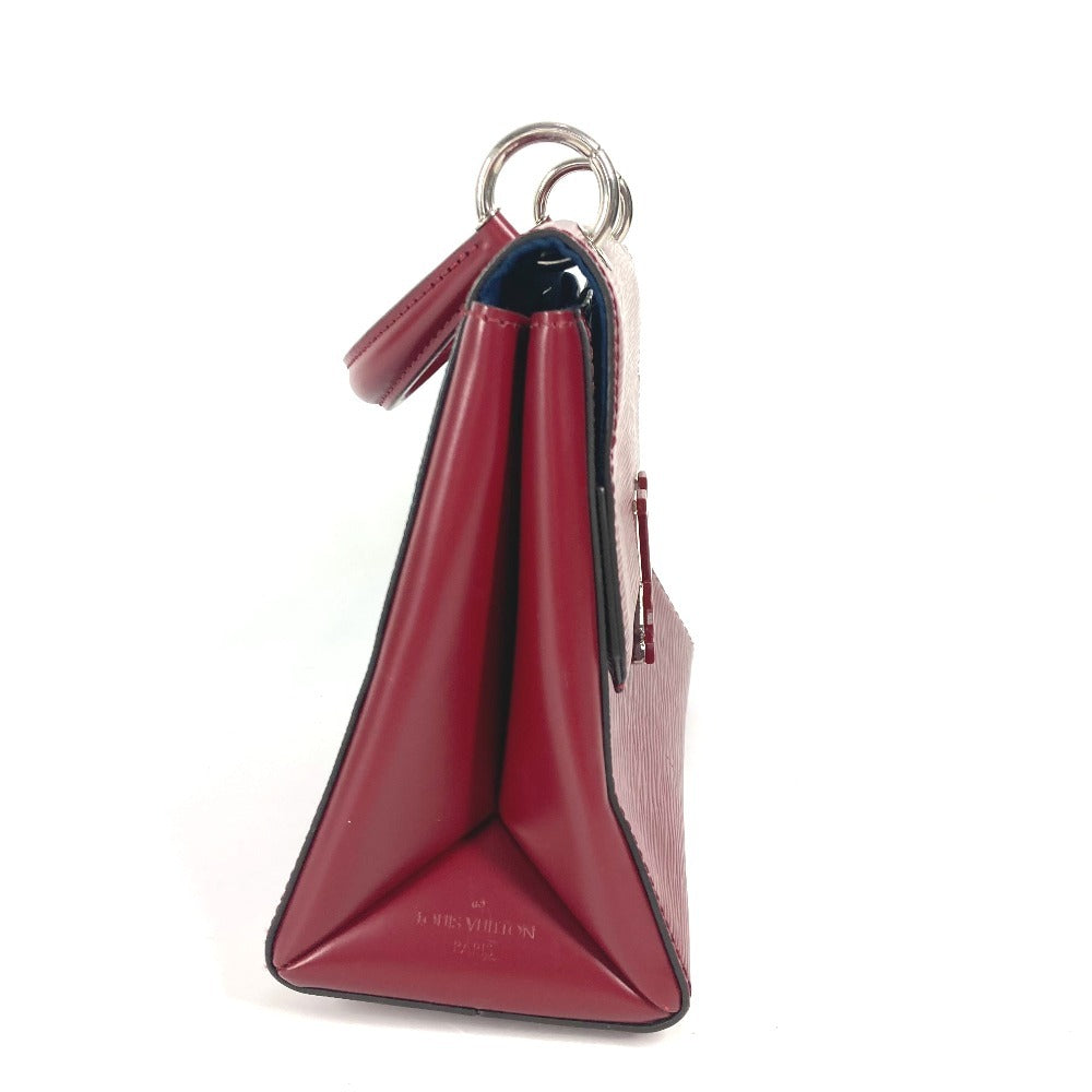 LOUIS VUITTON Handbag Epi Leather wine-red Epi Grunel PM