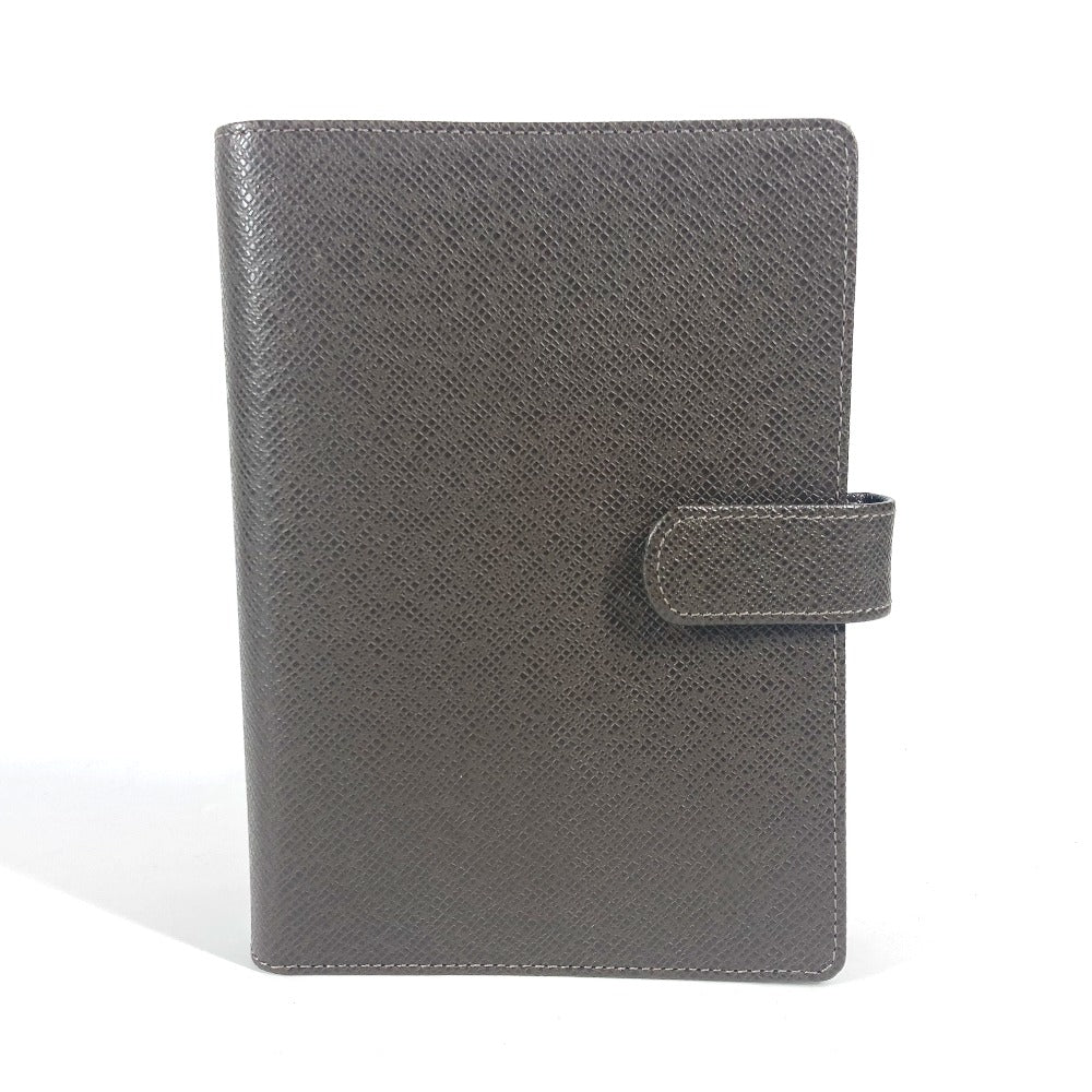 LOUIS VUITTON Notebook cover R20432 Taiga Leather Brown Taiga Agenda MM mens(Unisex)
