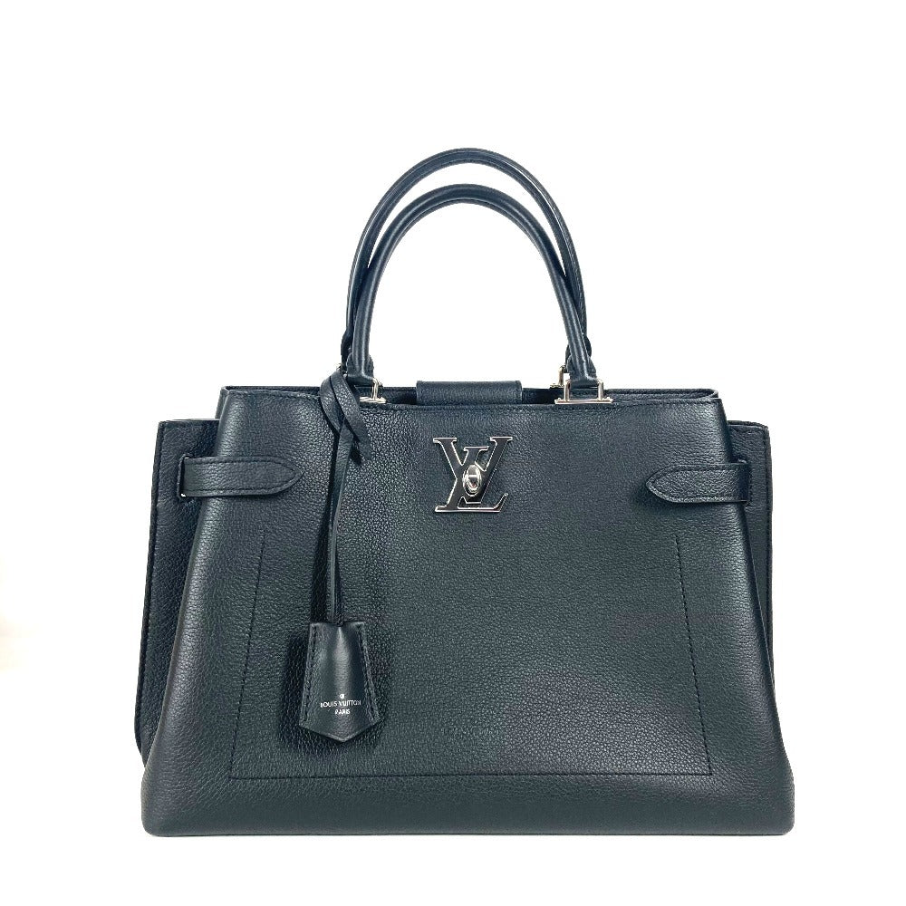 LOUIS VUITTON Handbag M53730 leather black logo Rock Me Day Women