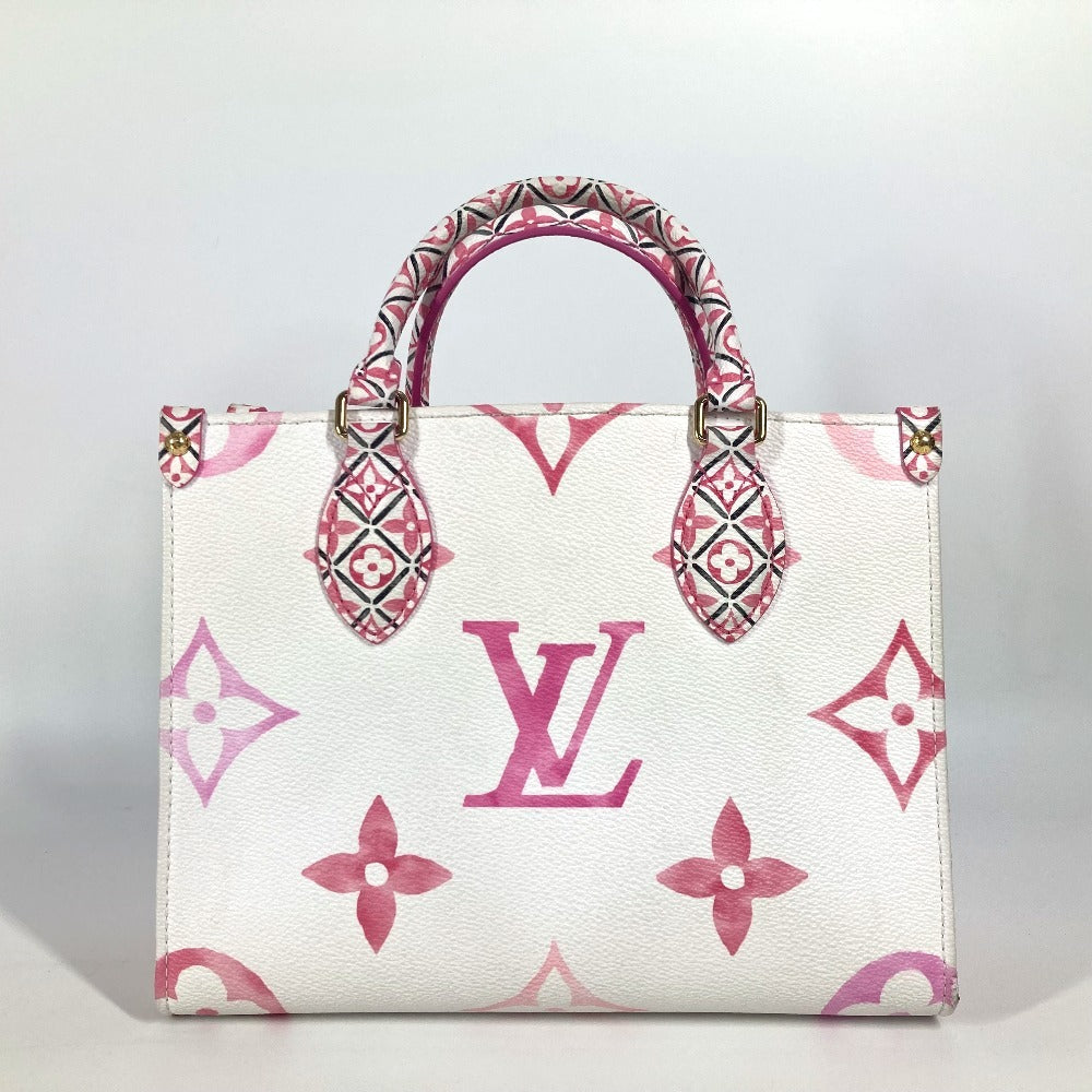 LOUIS VUITTON Shoulder Bag M22976 Monogram canvas pink monogram visor pool On the Go PM Women