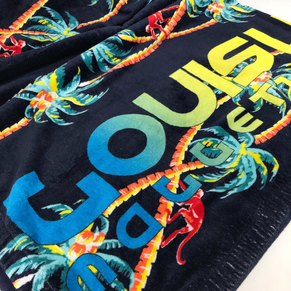 LOUIS VUITTON towel MP1980 cotton Navy logo Jungle motif beach towel