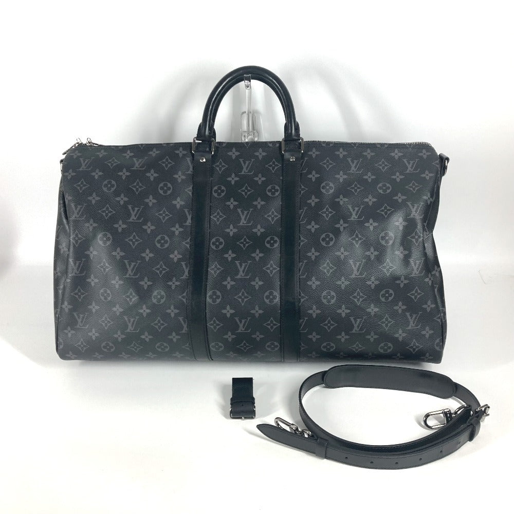 LOUIS VUITTON Boston Duffel bag M40605 Monogram Eclipse Canvas black Monogram Eclipse Keepall ・bandouliere55