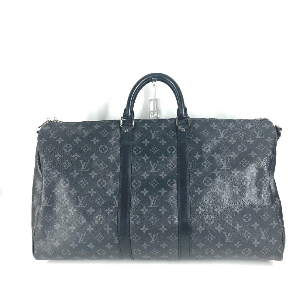 LOUIS VUITTON Boston Duffel bag M40605 Monogram Eclipse Canvas black Monogram Eclipse Keepall ・bandouliere55