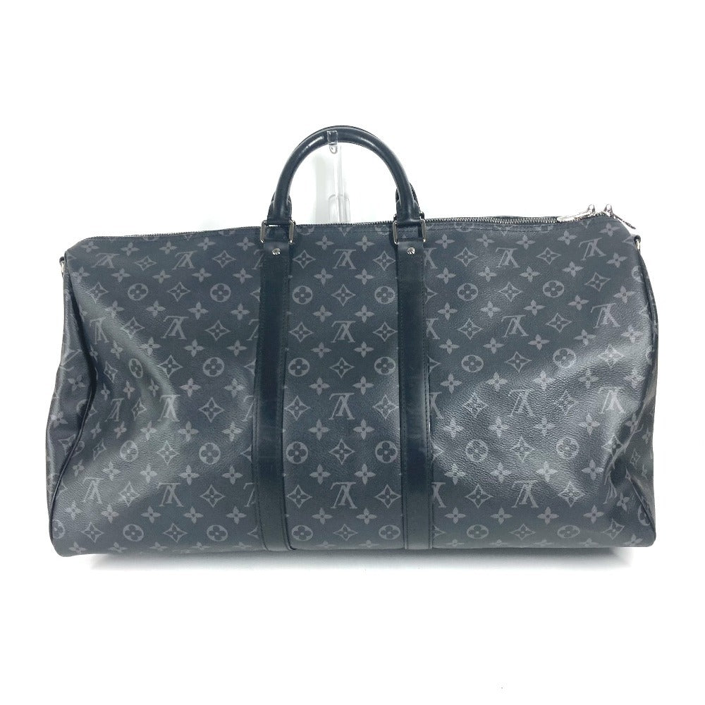 LOUIS VUITTON Boston Duffel bag M40605 Monogram Eclipse Canvas black Monogram Eclipse Keepall ・bandouliere55