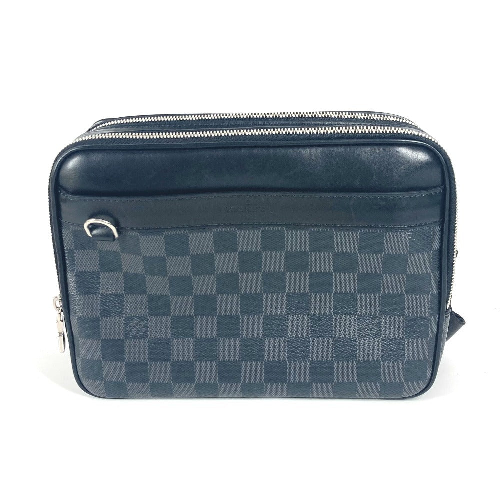 LOUIS VUITTON Shoulder Bag N40087 Damier Grafitto Canvas black Damier Grafitte Trocadero unisex(Unisex)
