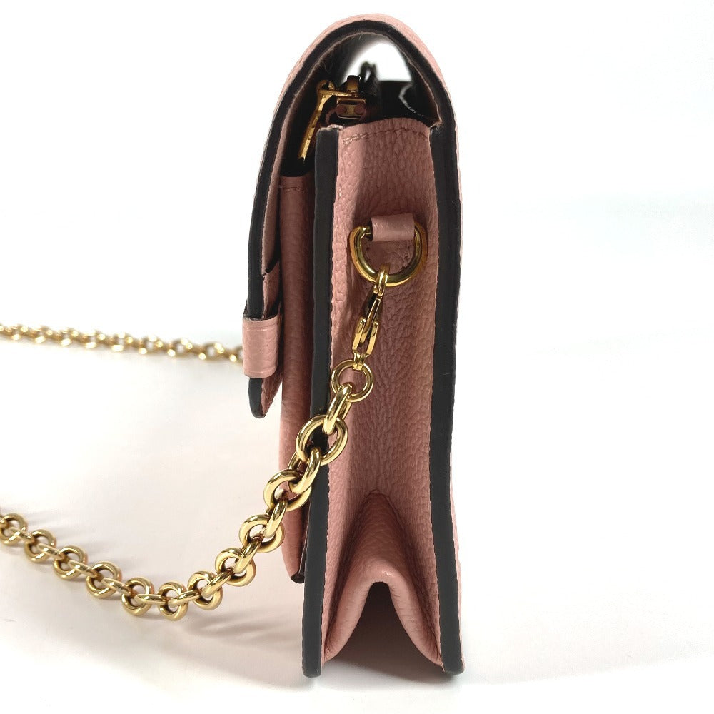 LOUIS VUITTON Long Wallet Purse M67841 Monogram Ann Platt Leather pink Monogram Ann Platt Portefeuille Vavin