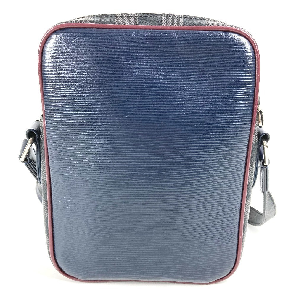 LOUIS VUITTON Shoulder Bag M55100 Damier Graphite Canvas, Epi Leather Navy Epidamie Graffit Danube Slim