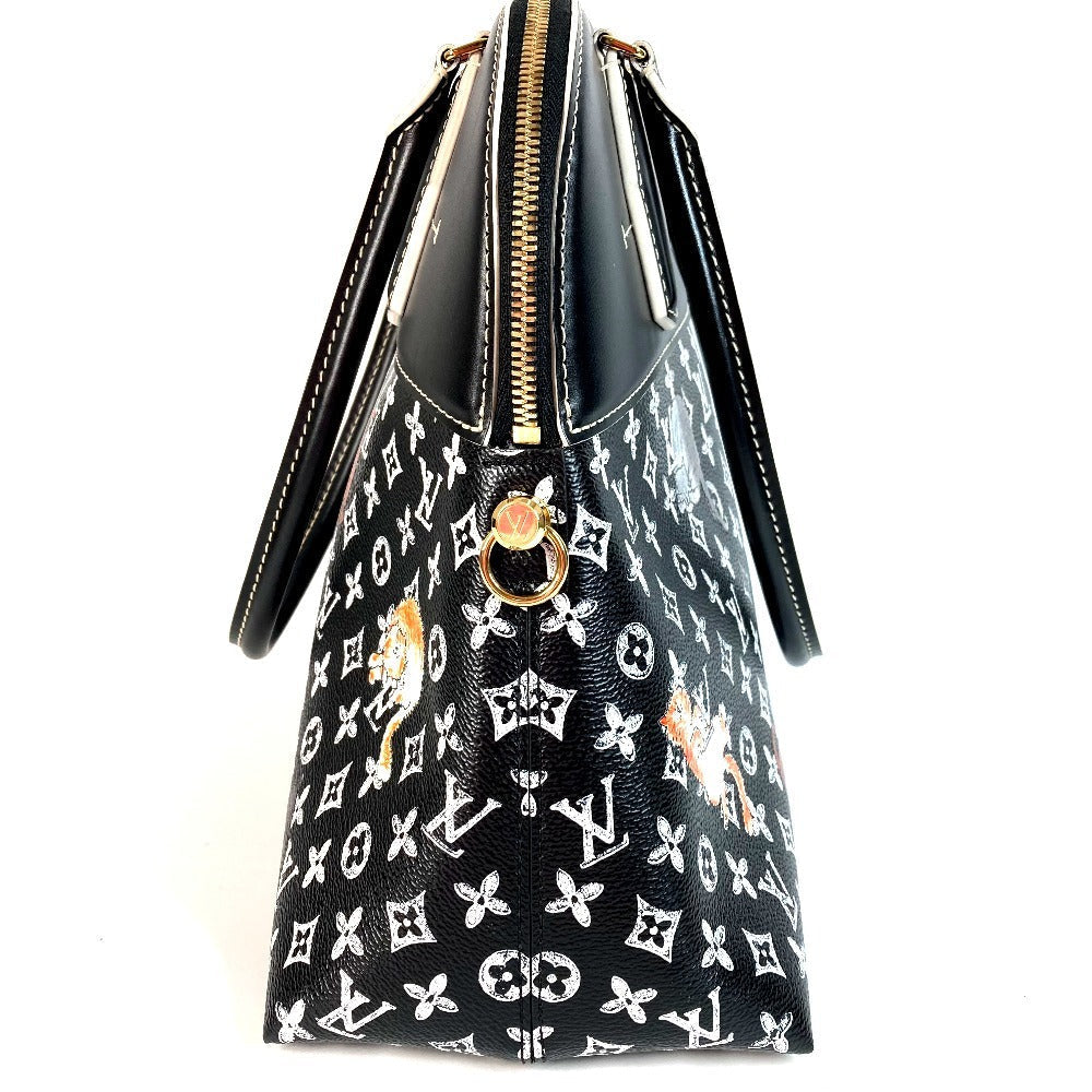 LOUIS VUITTON Shoulder Bag M44403 leather black Catgram Cat Grace Coddington Collaboration Alma Soup