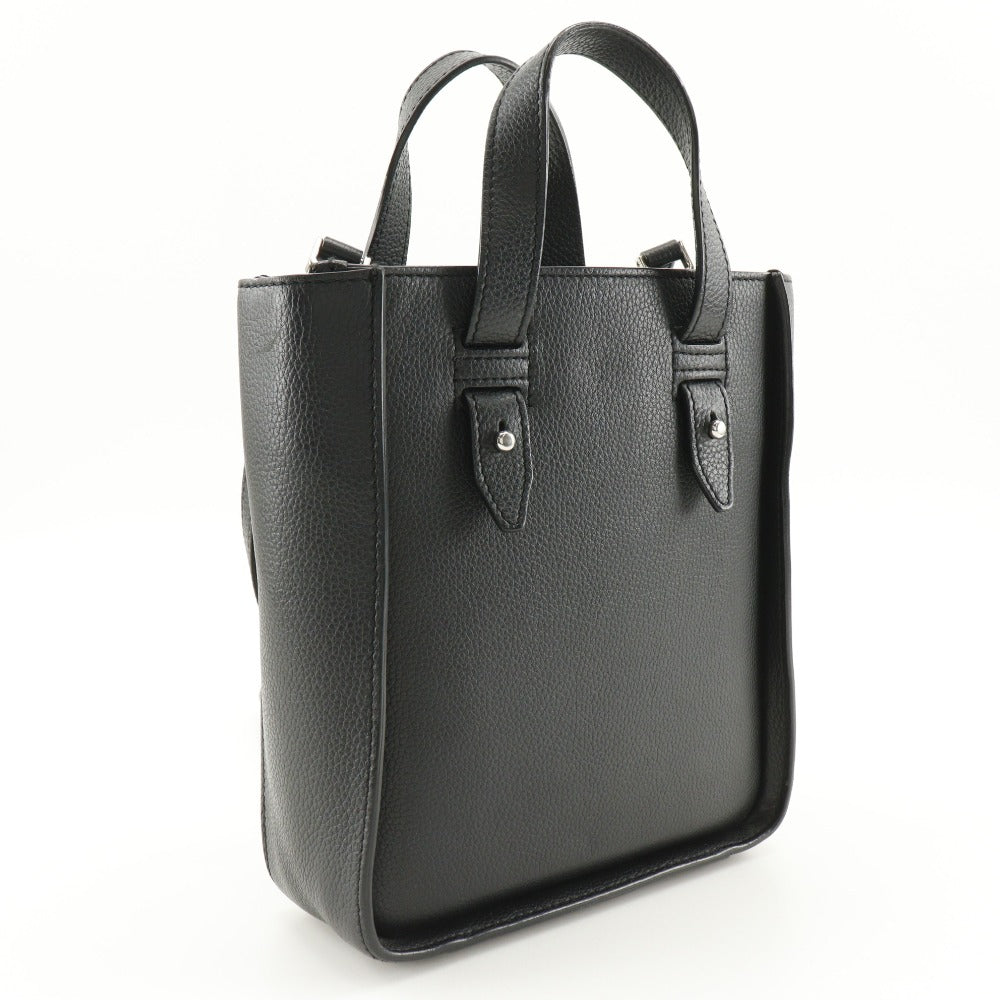 Christian Dior Handbag Calfskin black 2WAYShoulder Bag Saddle Mini Tote Women