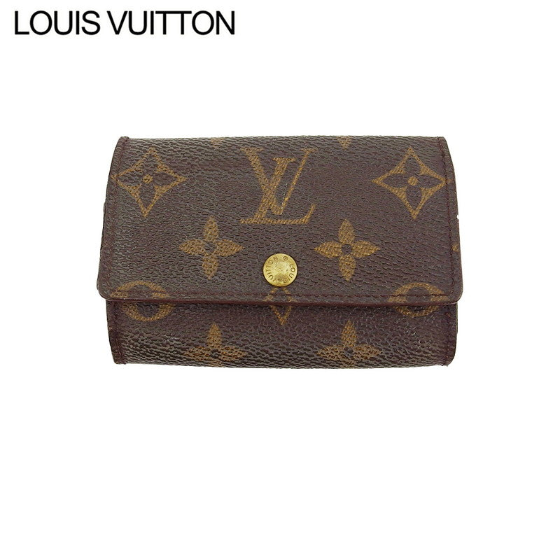 LOUIS VUITTON Key case Key holder  M62630 Brown beige gold Multicles6