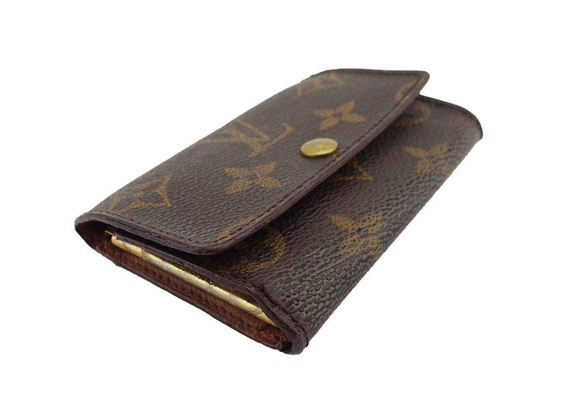 LOUIS VUITTON Key case Key holder  M62630 Brown beige gold Multicles6