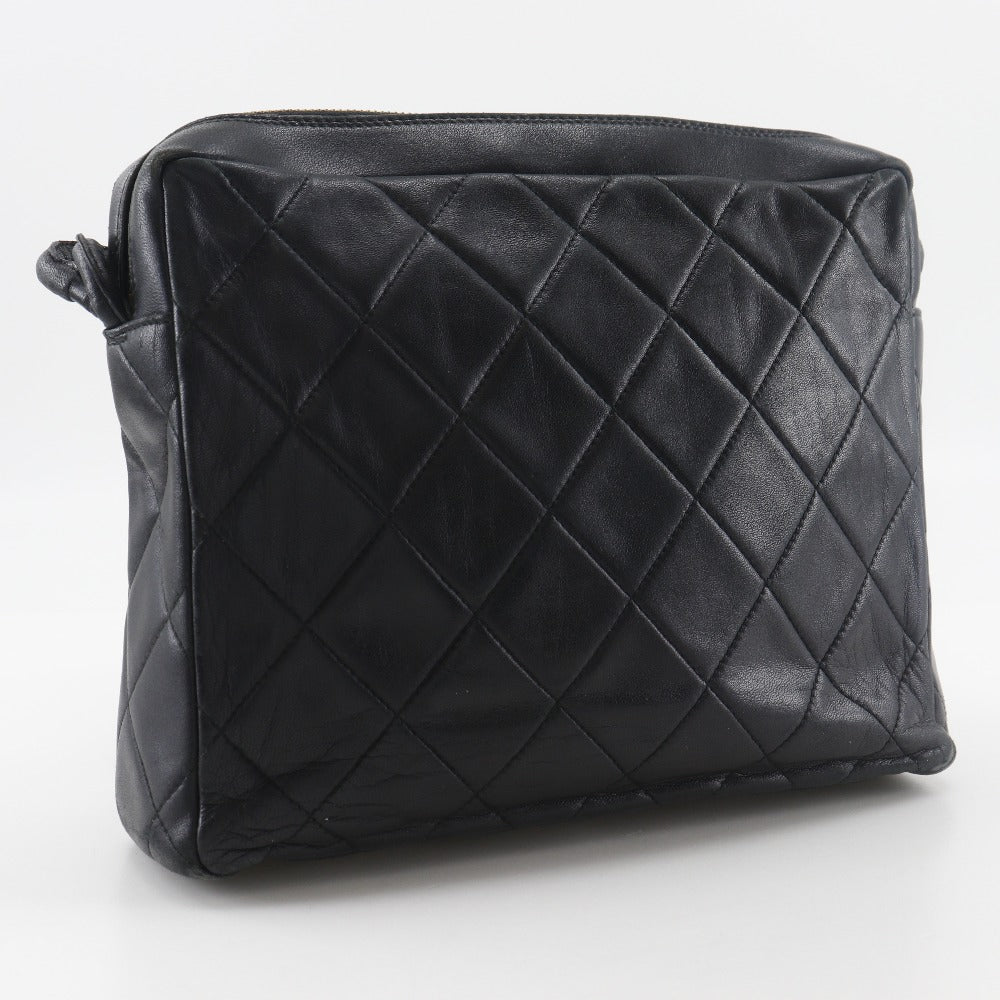 Chanel Matelasse Coco Mark Lambskin Shoulder Bag
