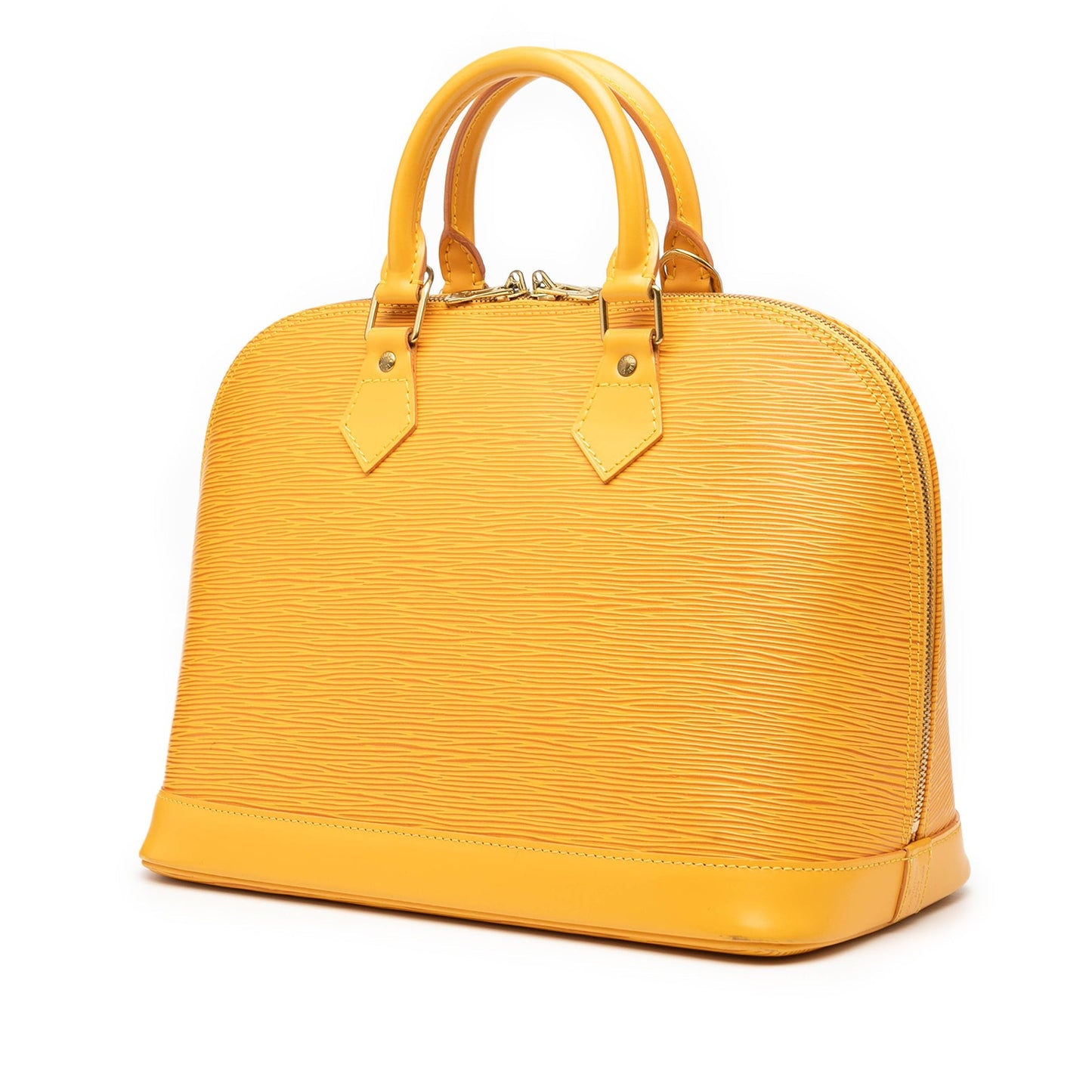 Yellow Louis Vuitton Epi Alma PM Handbag