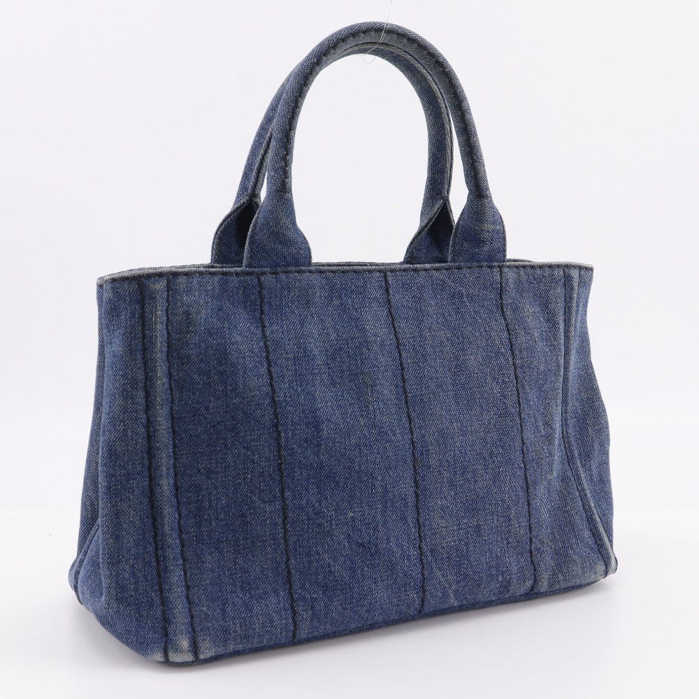 Prada Canapa Denim Handbag