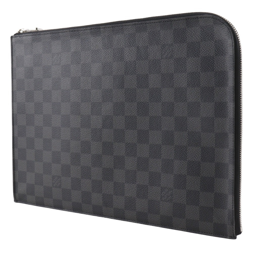 LOUIS VUITTON Clutch bag N41501 Damier Grafitto Canvas black Pochette Jules GM mens