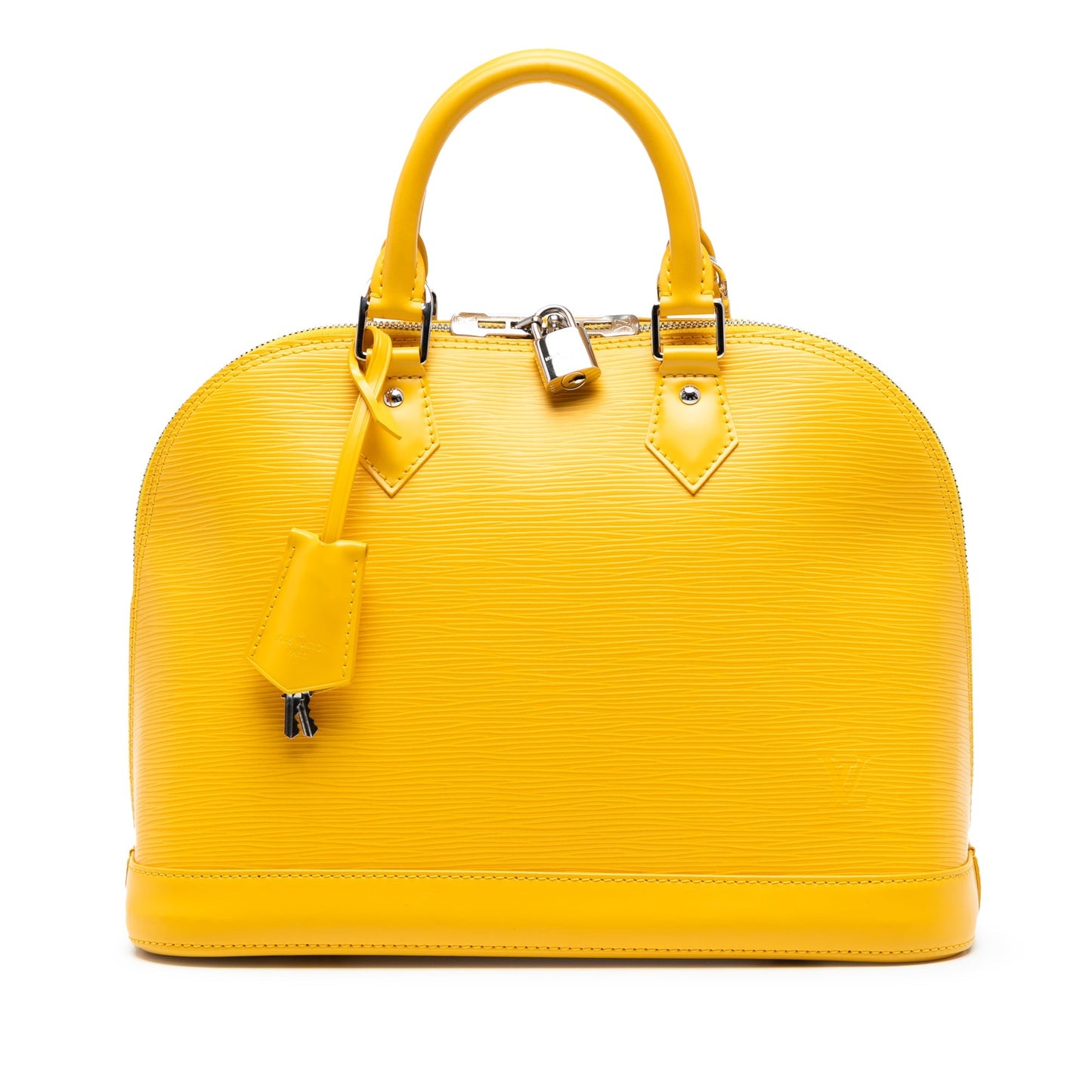 Yellow Louis Vuitton Epi Alma PM Handbag