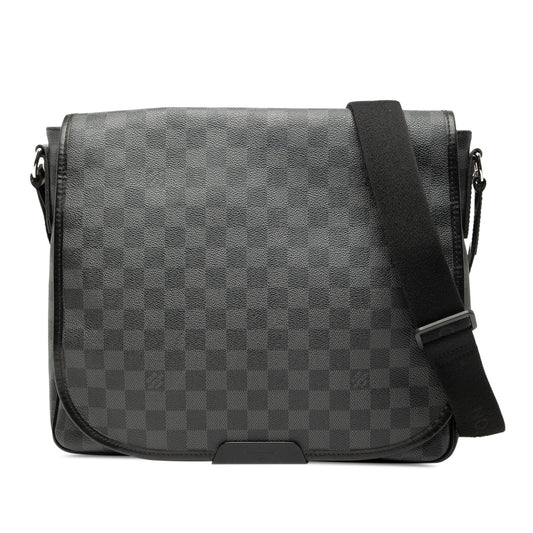 Black Louis Vuitton Damier Graphite Daniel MM Crossbody Bag