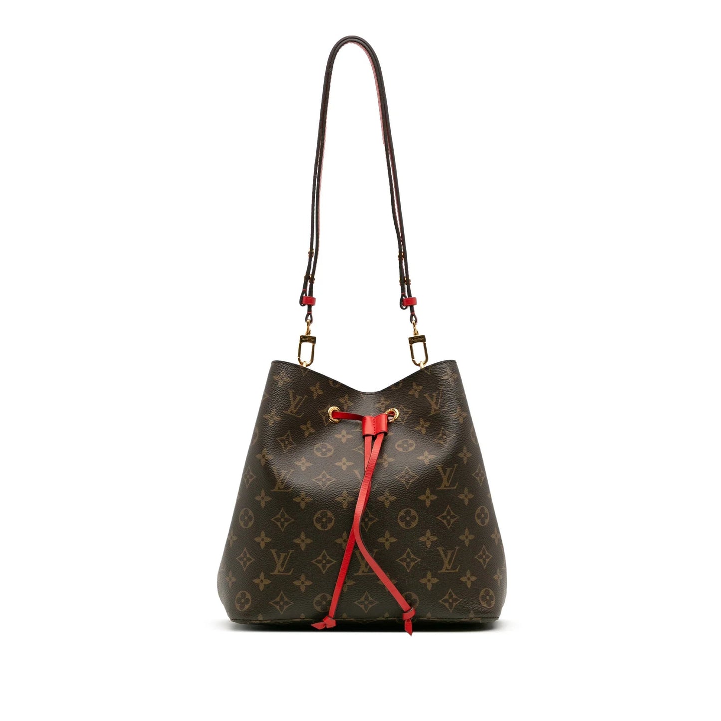 Brown Louis Vuitton Monogram Neonoe MM Bucket Bag
