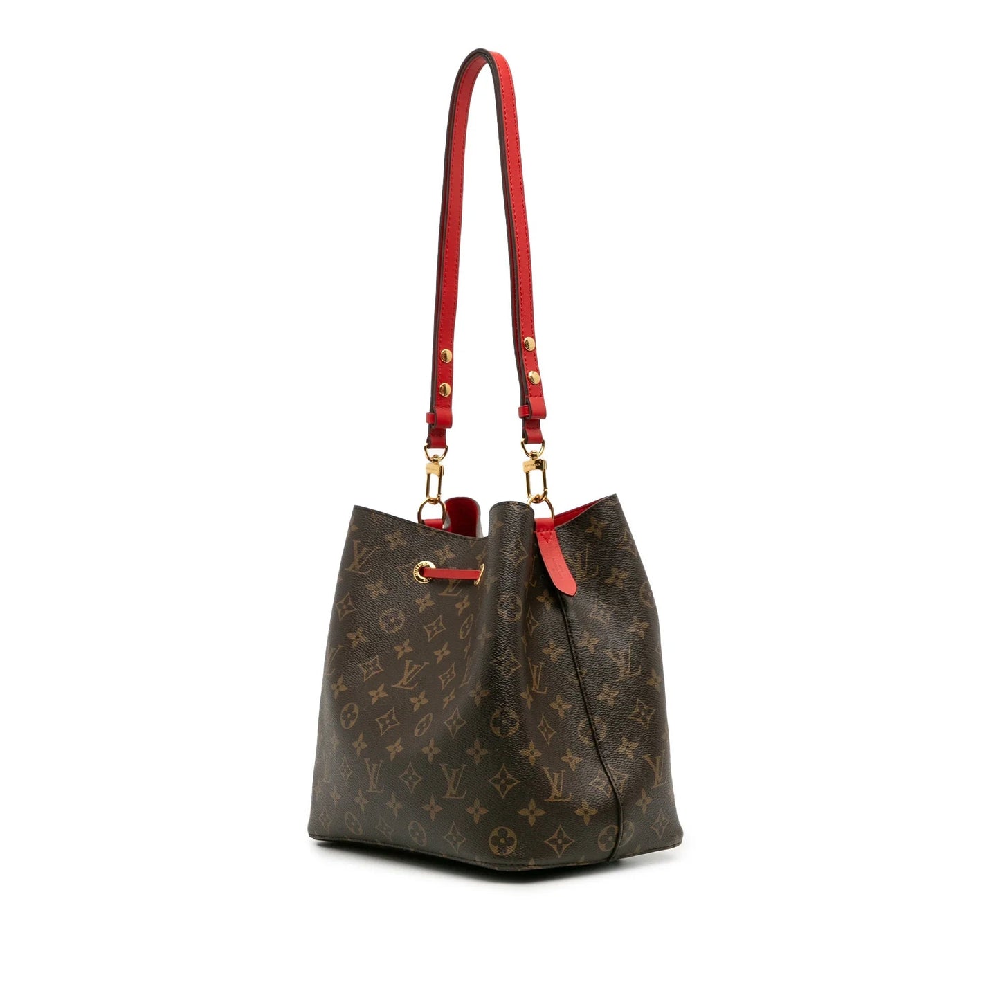 Brown Louis Vuitton Monogram Neonoe MM Bucket Bag