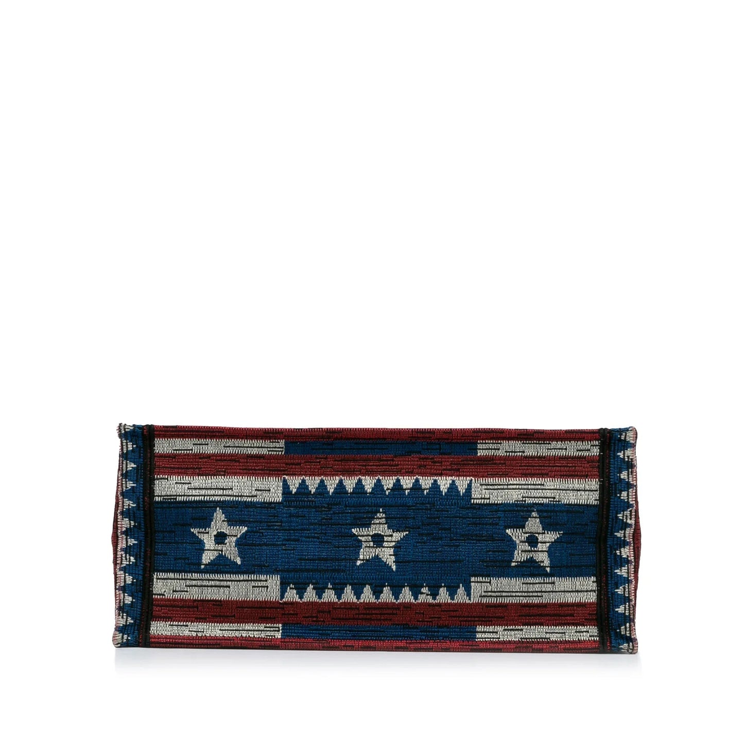 Blue Dior Large French Flag Book Tote