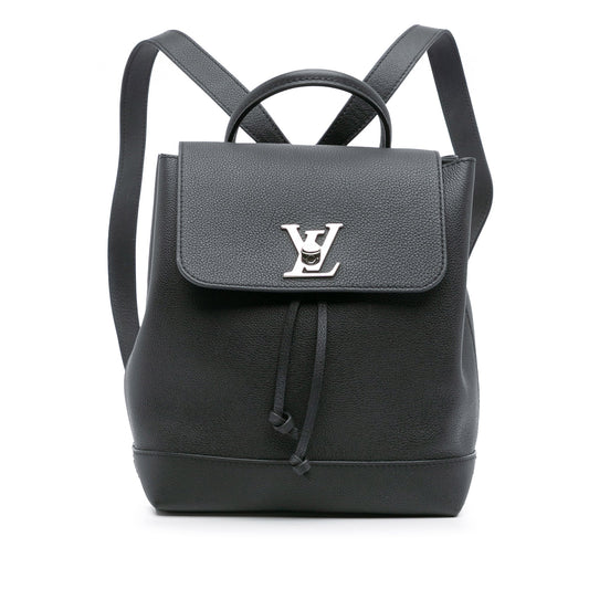 Black Louis Vuitton Taurillon Lockme Backpack