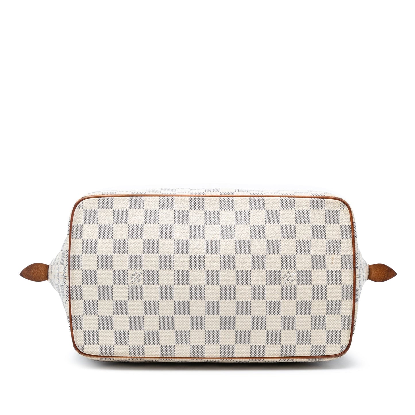 White Louis Vuitton Damier Azur Saleya MM Tote Bag
