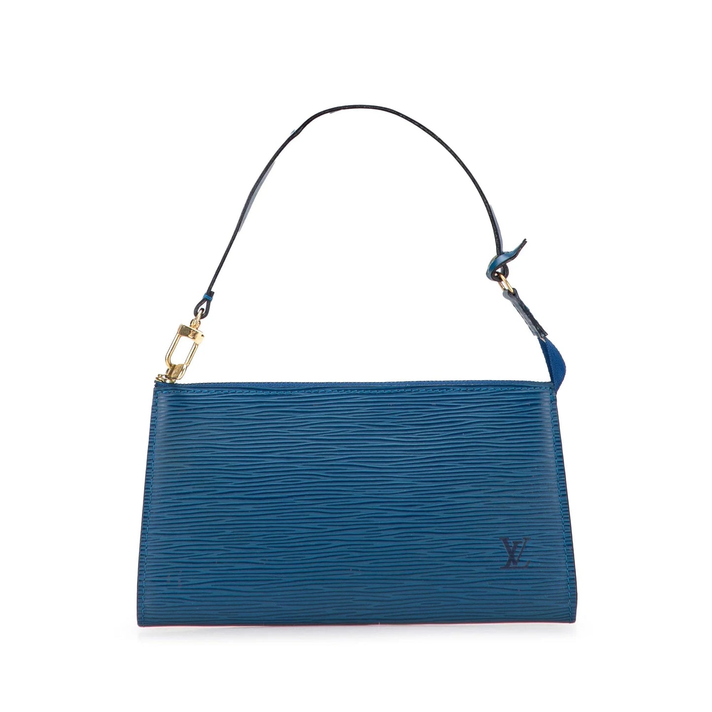 Blue Louis Vuitton Epi Pochette Accessoires Shoulder Bag