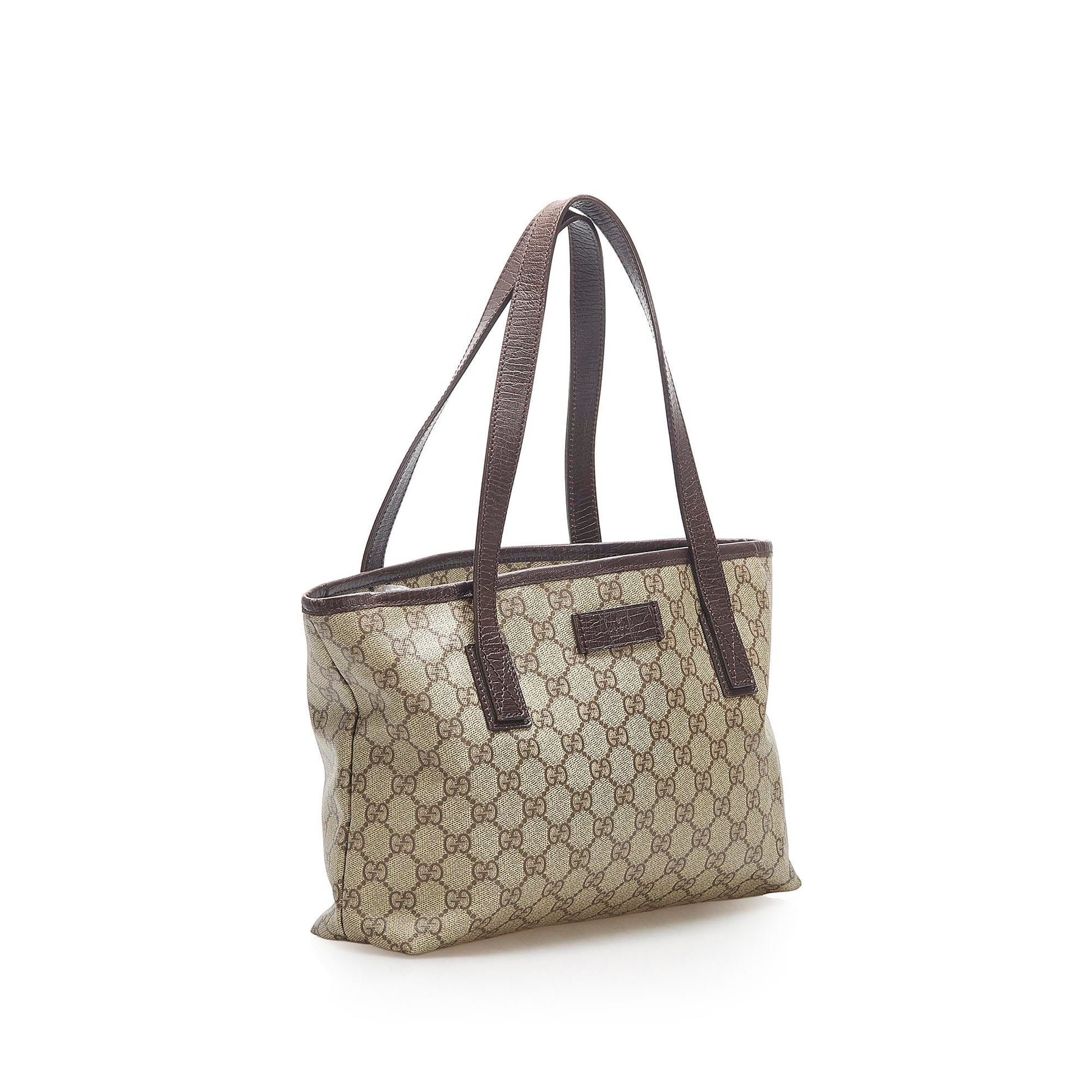 Gucci Leather Canvas Tote