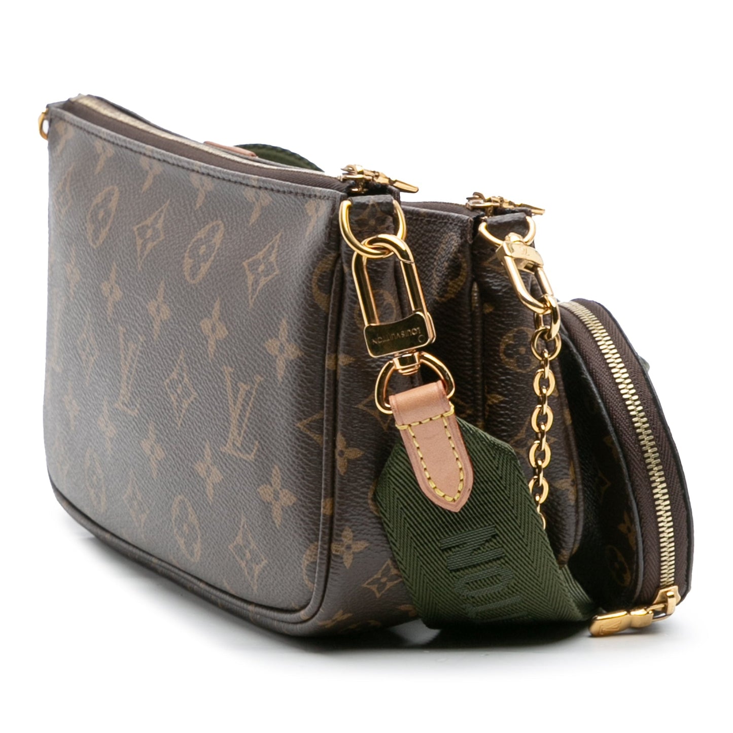 Brown Louis Vuitton Monogram Multi Pochette Accessoires Satchel