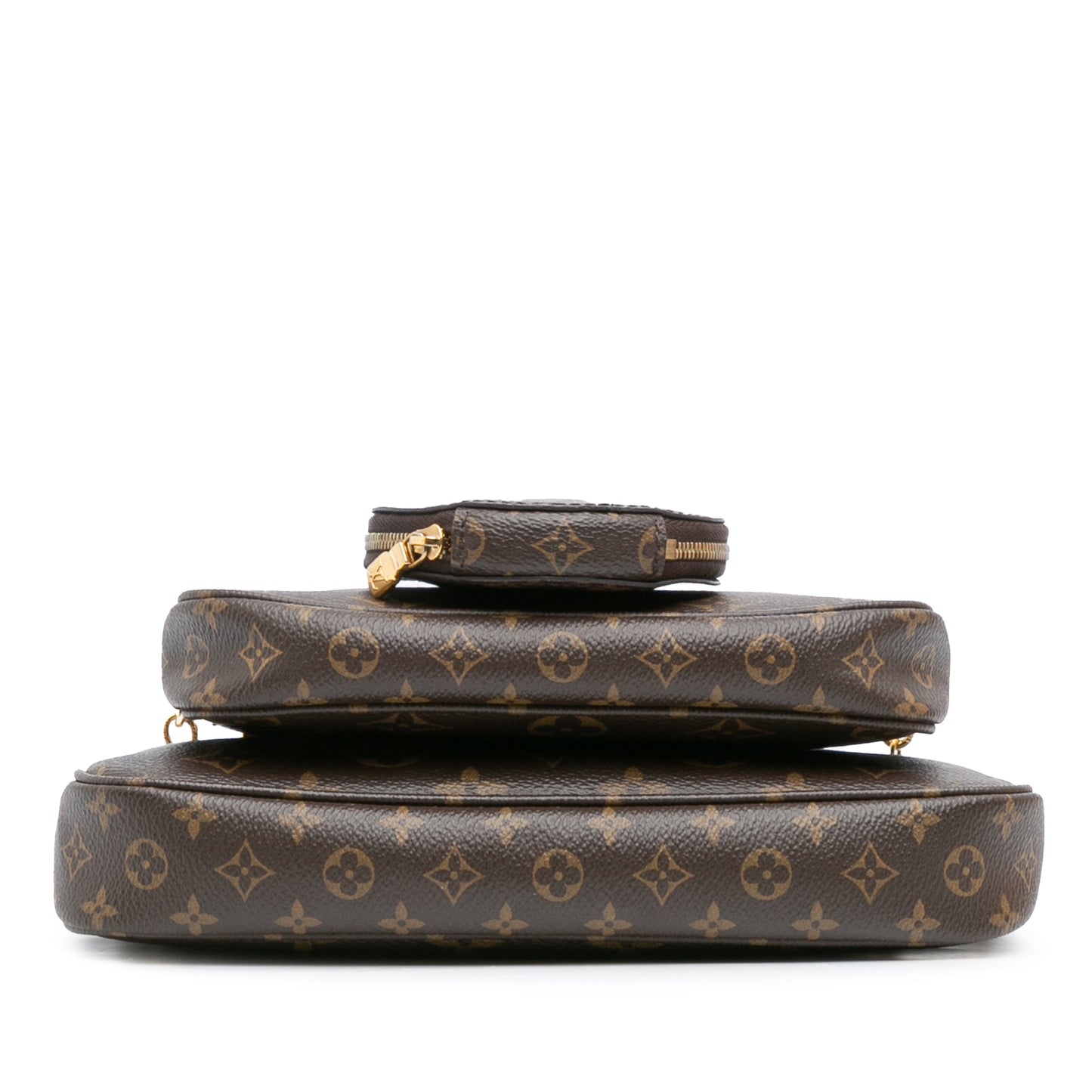 Brown Louis Vuitton Monogram Multi Pochette Accessoires Satchel