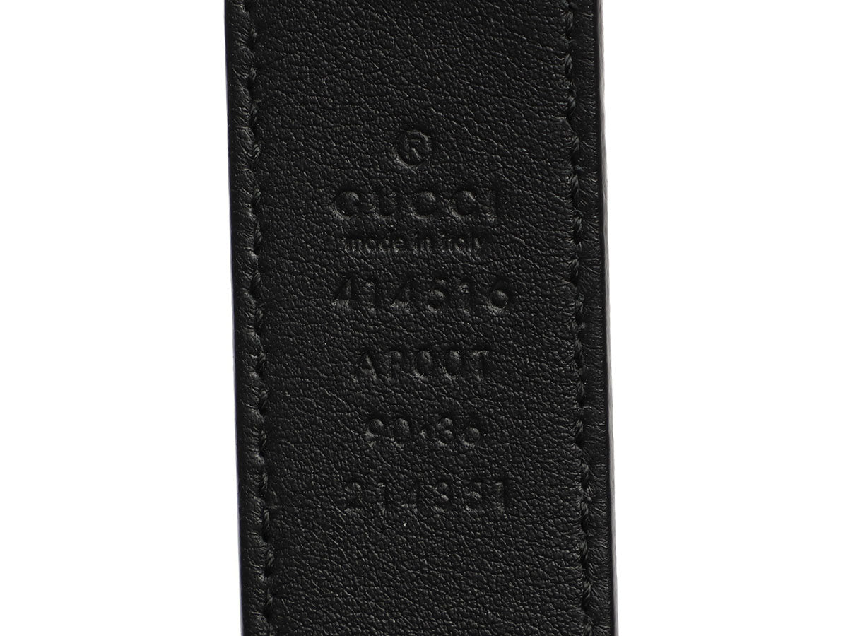 Gucci Black GG Marmont Belt