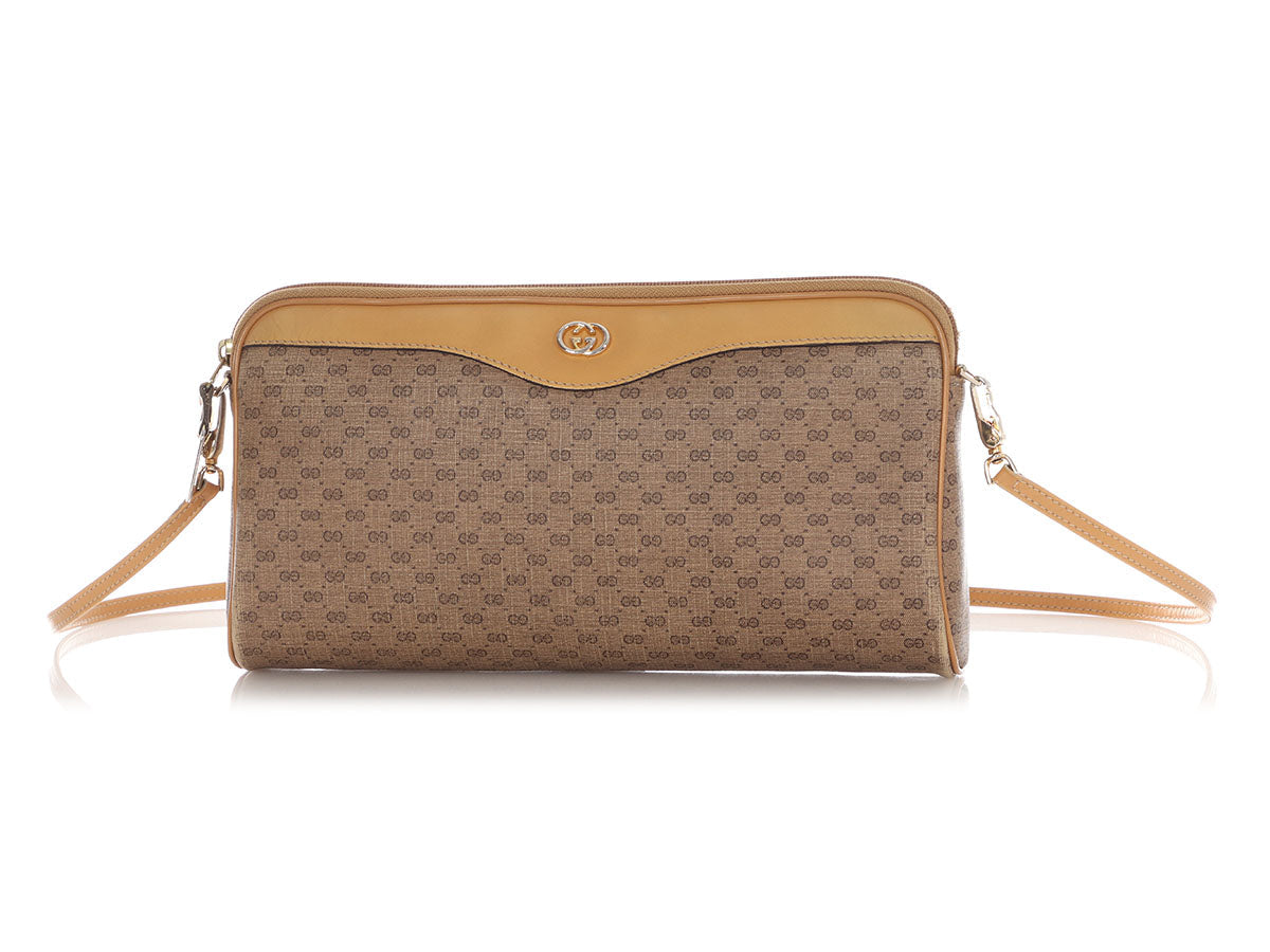 Gucci   Micro GG Canvas Shoulder Bag