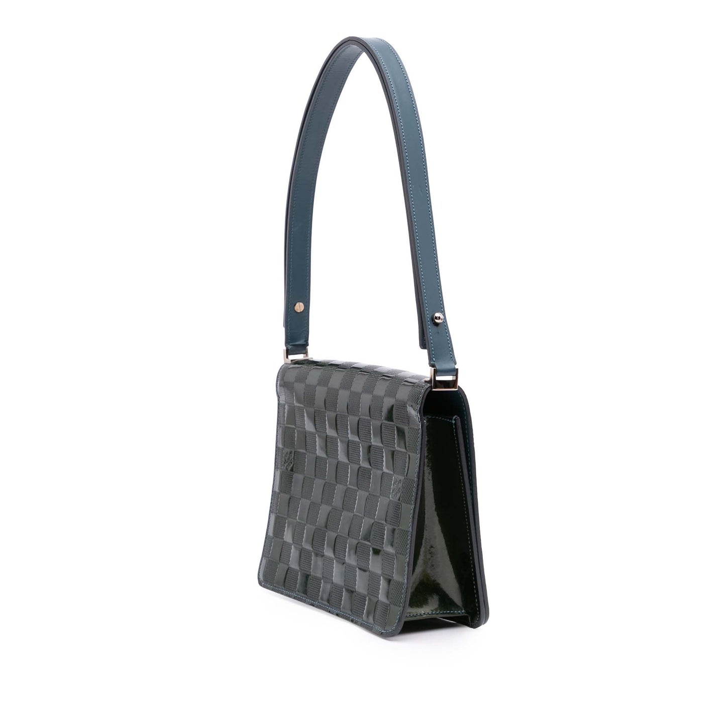 Green Louis Vuitton Damier Vernis Cabaret Shoulder Bag