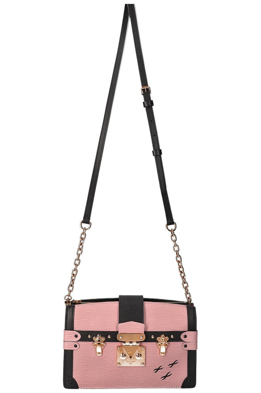 LOUIS VUITTON Trunk Clutch Epi Pink