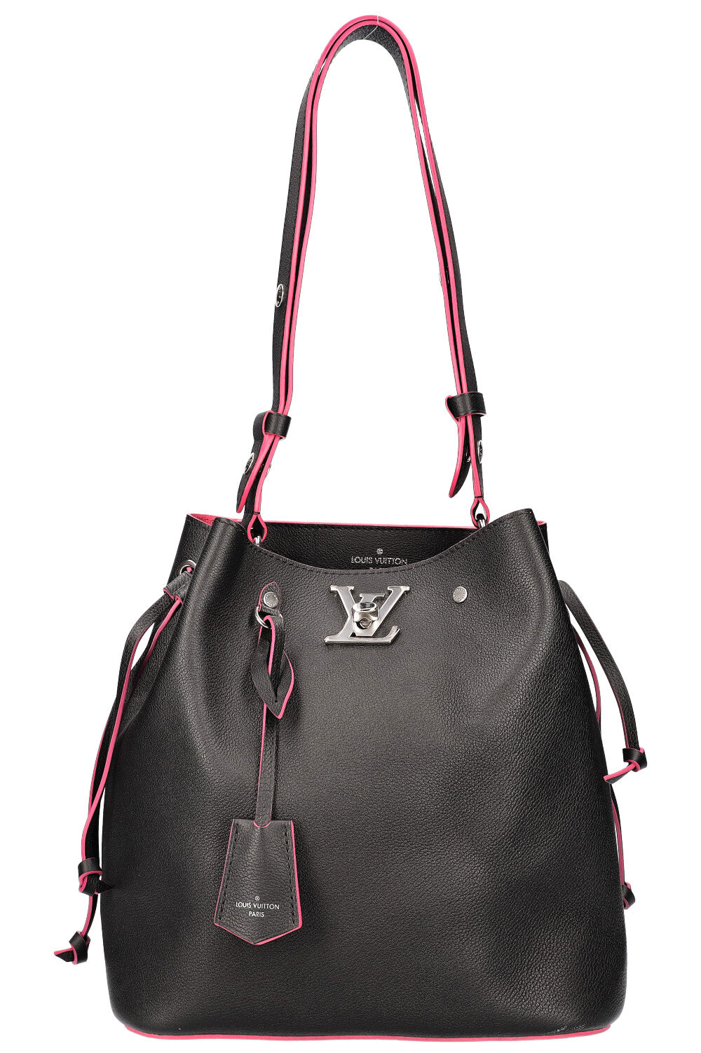 LOUIS VUITTON Lockme Bucket Bag Black