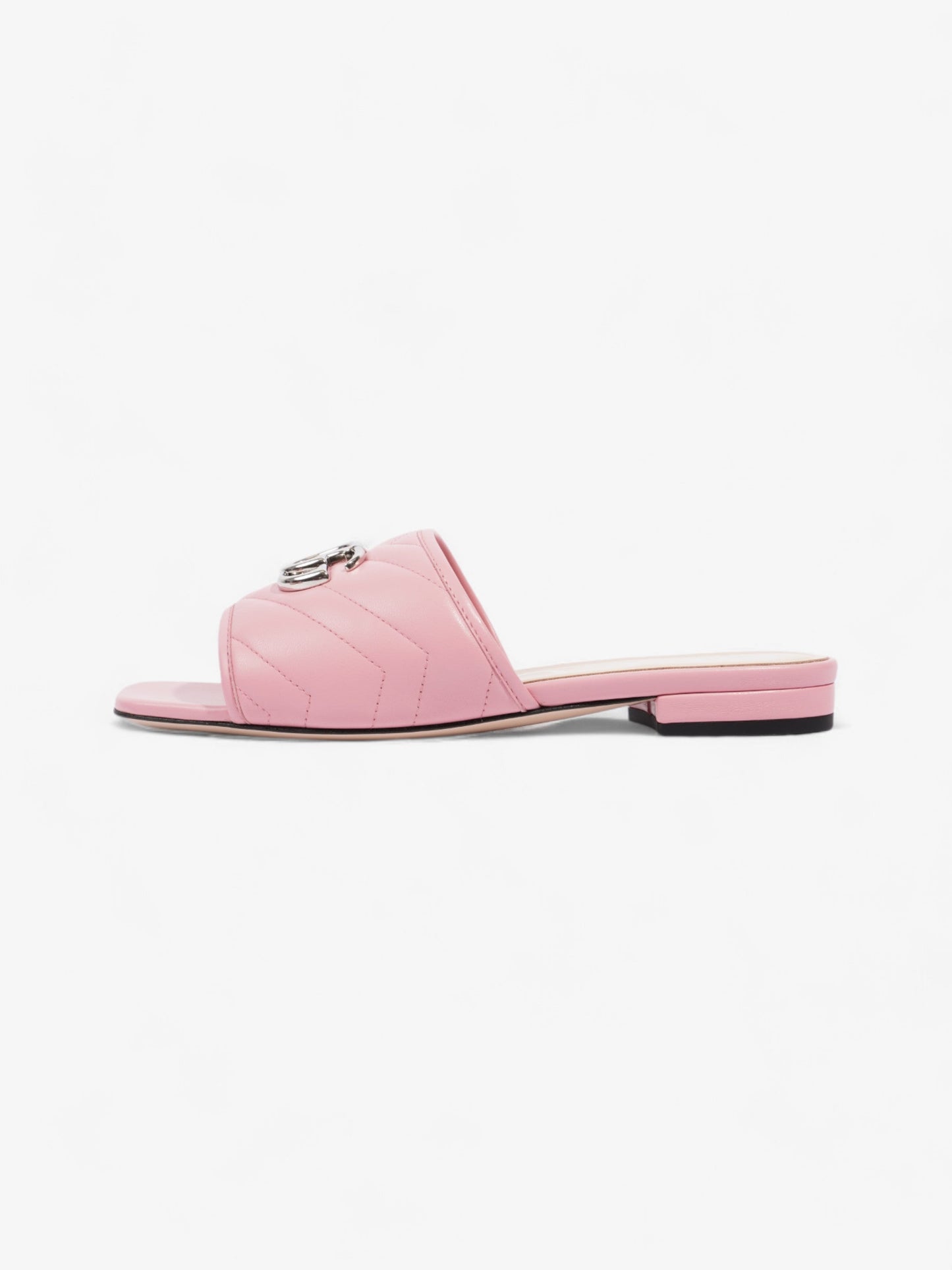 Gucci GG Marmont Slides Pink Matelasse Leather EU 36.5 UK 3.5