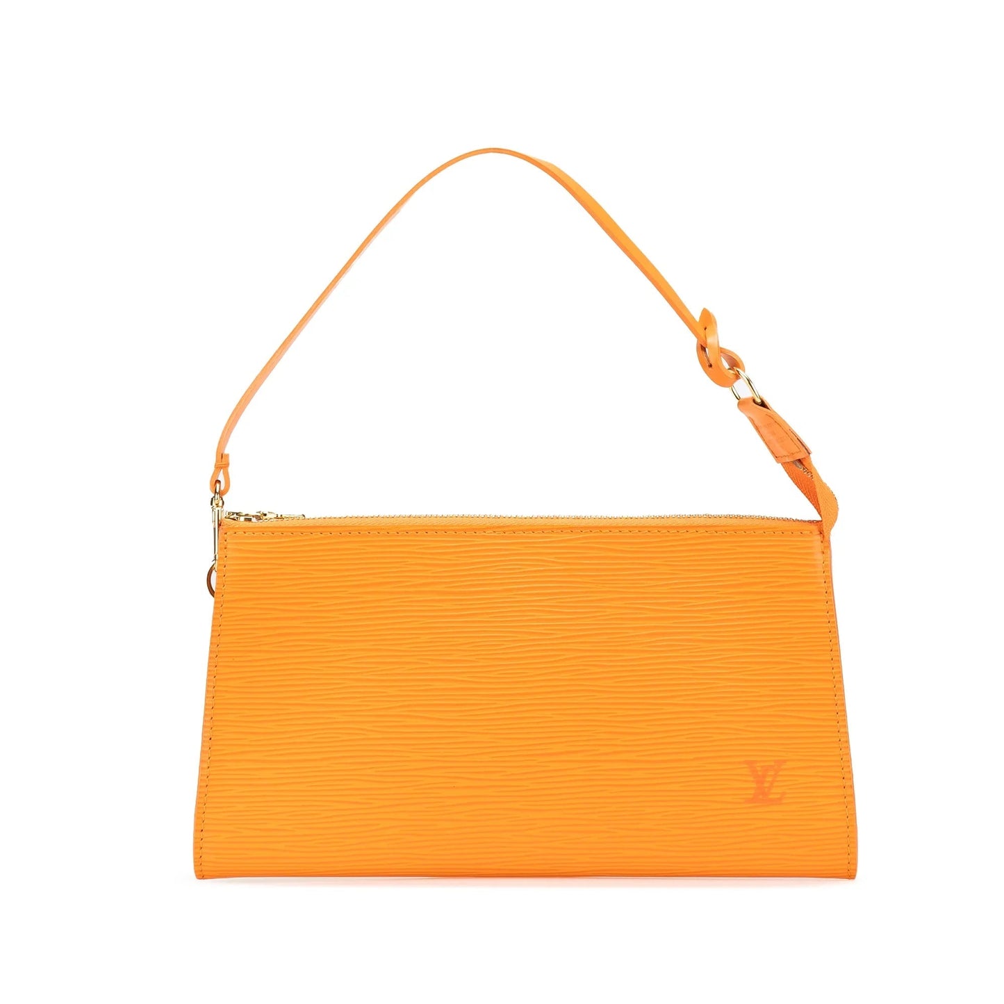 Orange Louis Vuitton Epi Pochette Accessoires Shoulder Bag