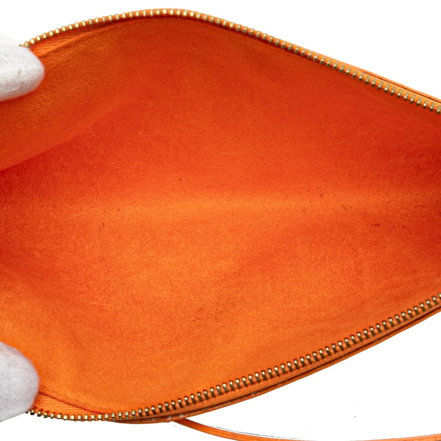 Orange Louis Vuitton Epi Pochette Accessoires Shoulder Bag