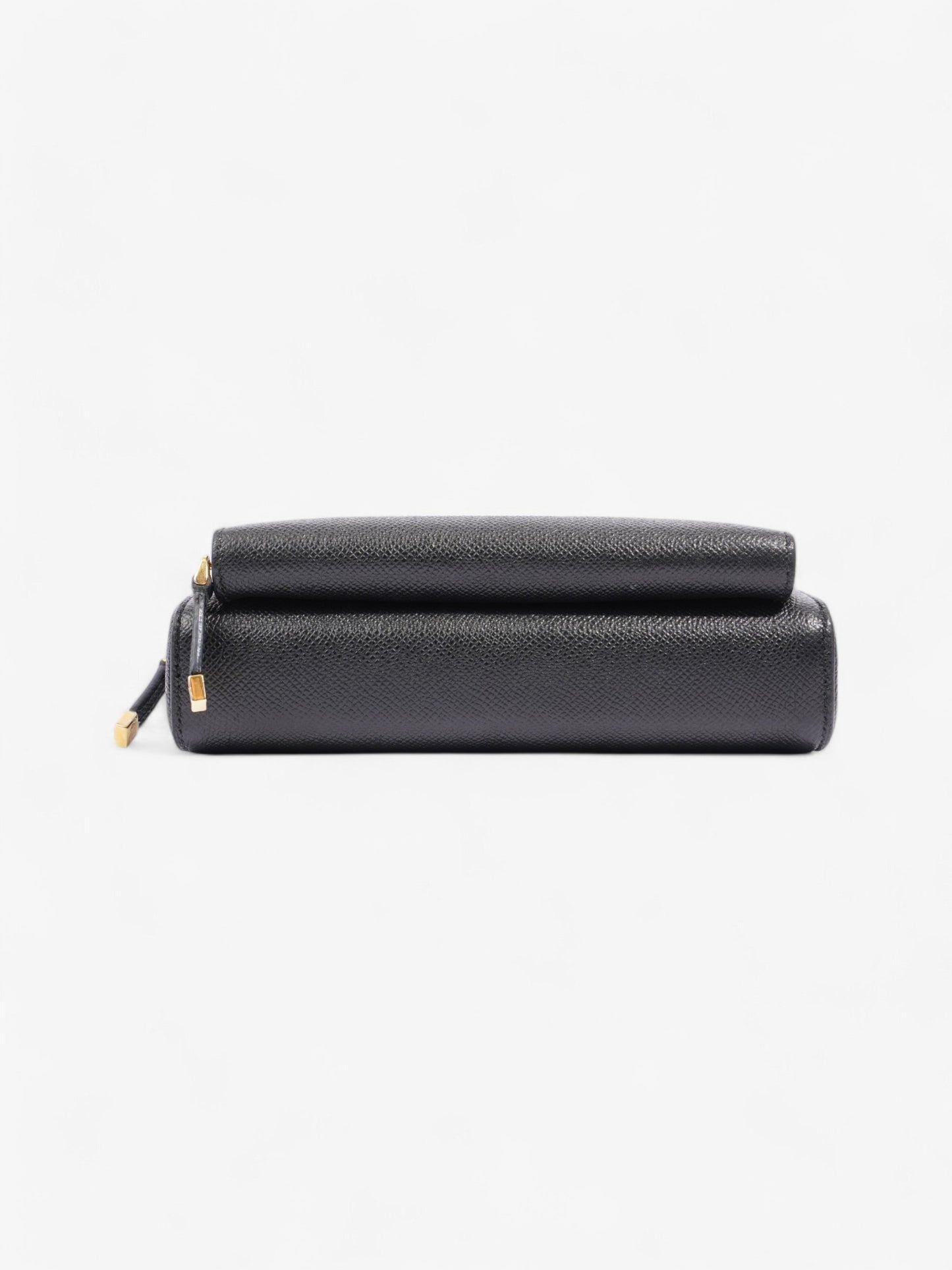 Christian Dior Caro Double Pouch Bag Black Calfskin Leather