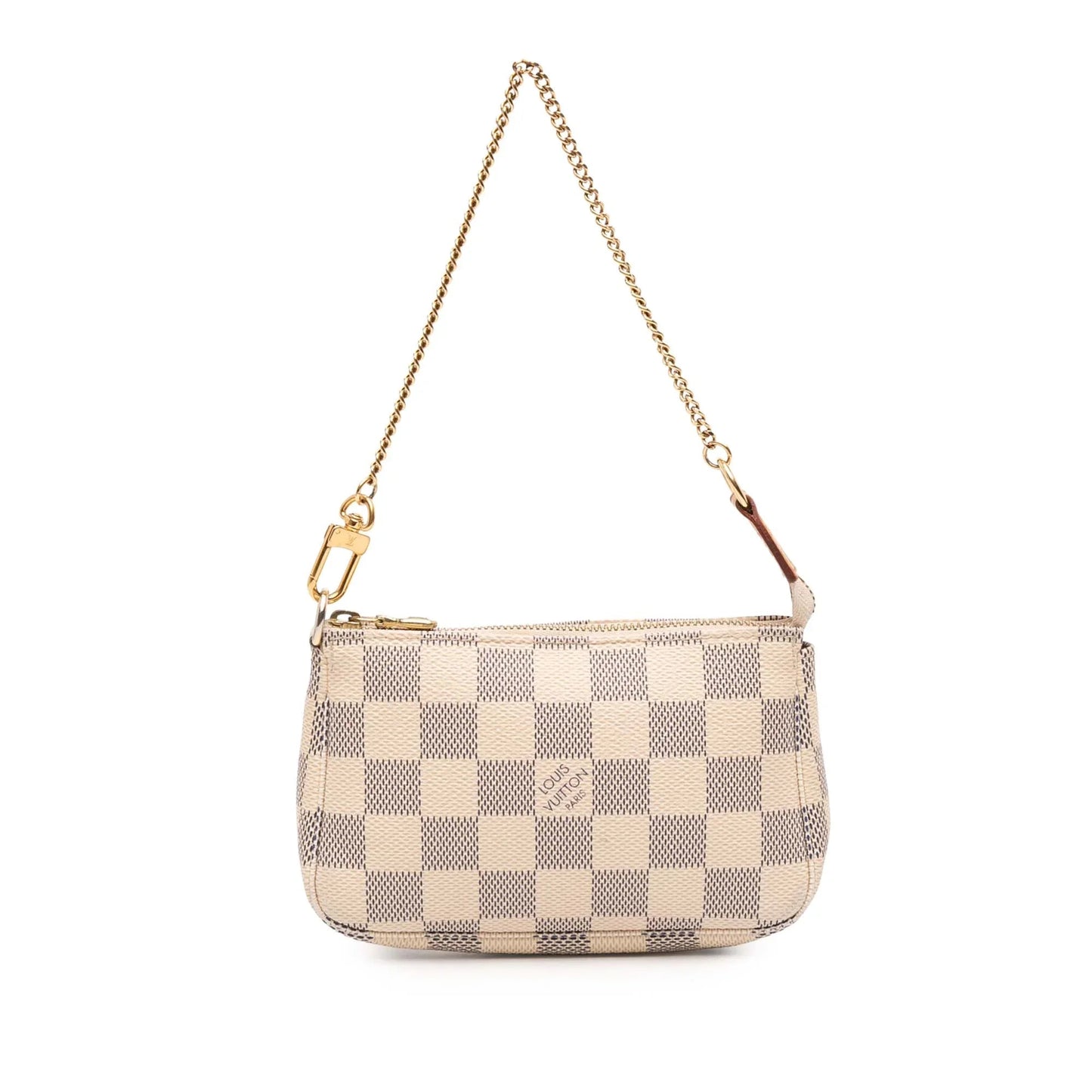 White Louis Vuitton Damier Azur Mini Pochette Accessoires Handbag