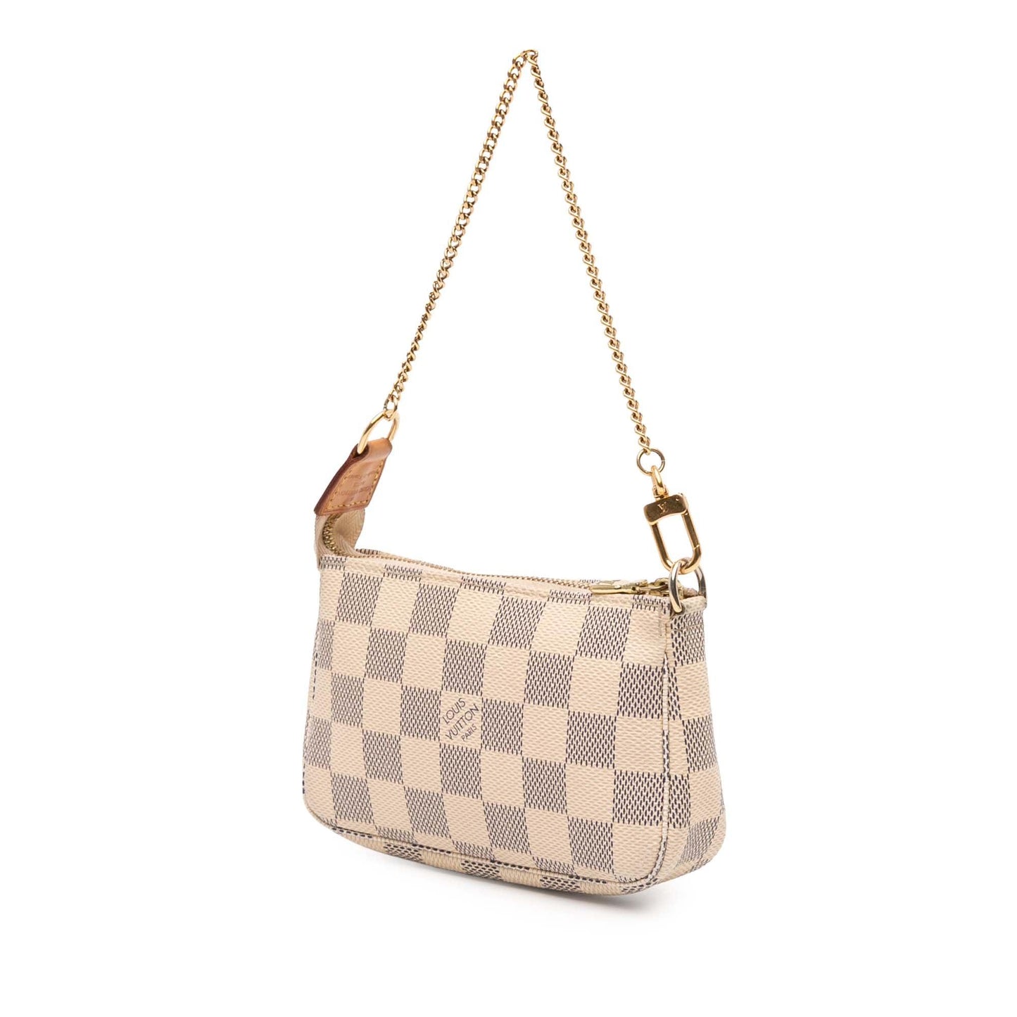 White Louis Vuitton Damier Azur Mini Pochette Accessoires Handbag