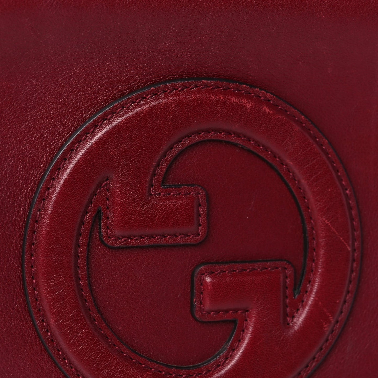 Gucci Calfskin Mini Blondie Bag  Rosso