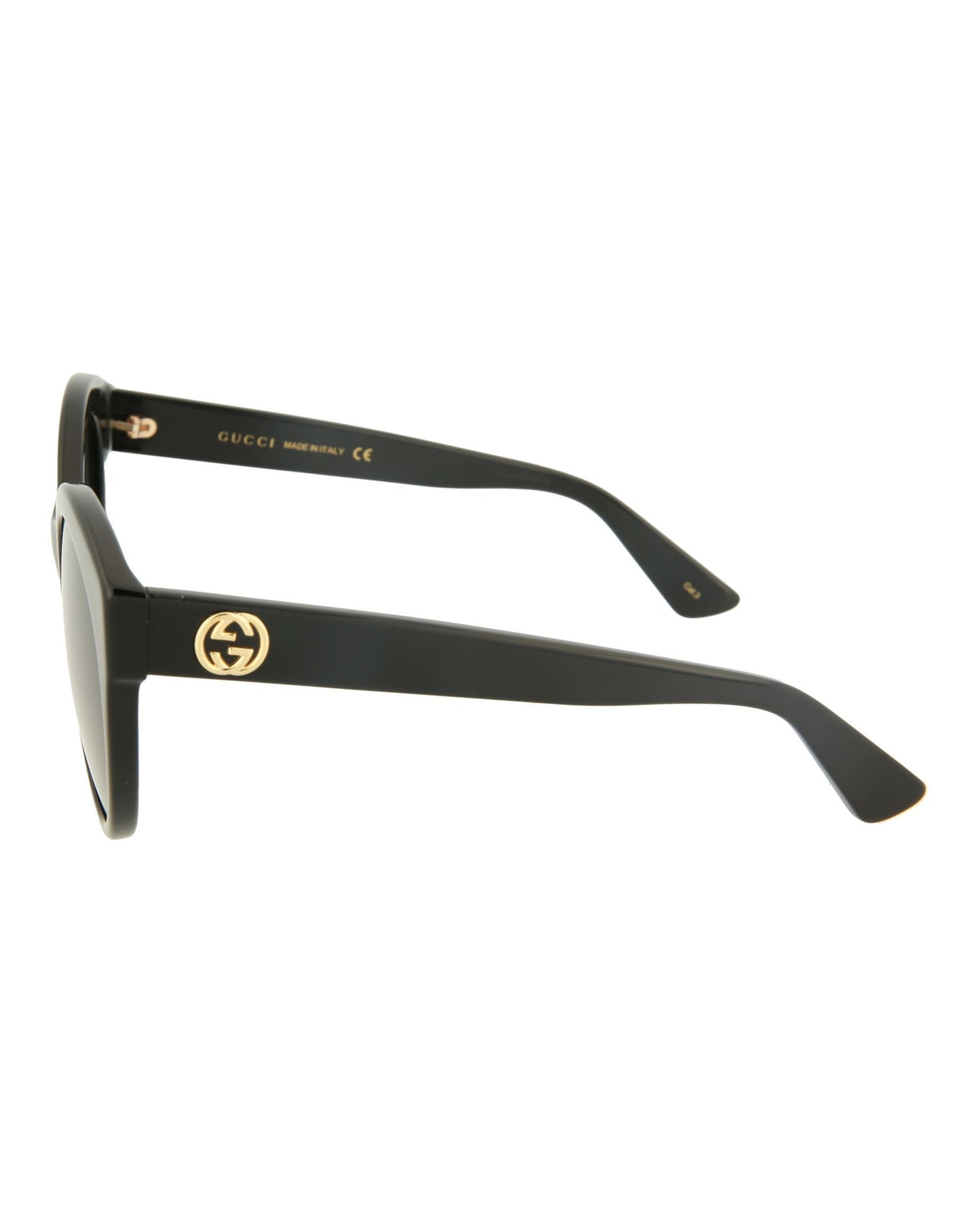 Gucci Womens Round/Oval Black Black Grey Fashion Designer Eyewear