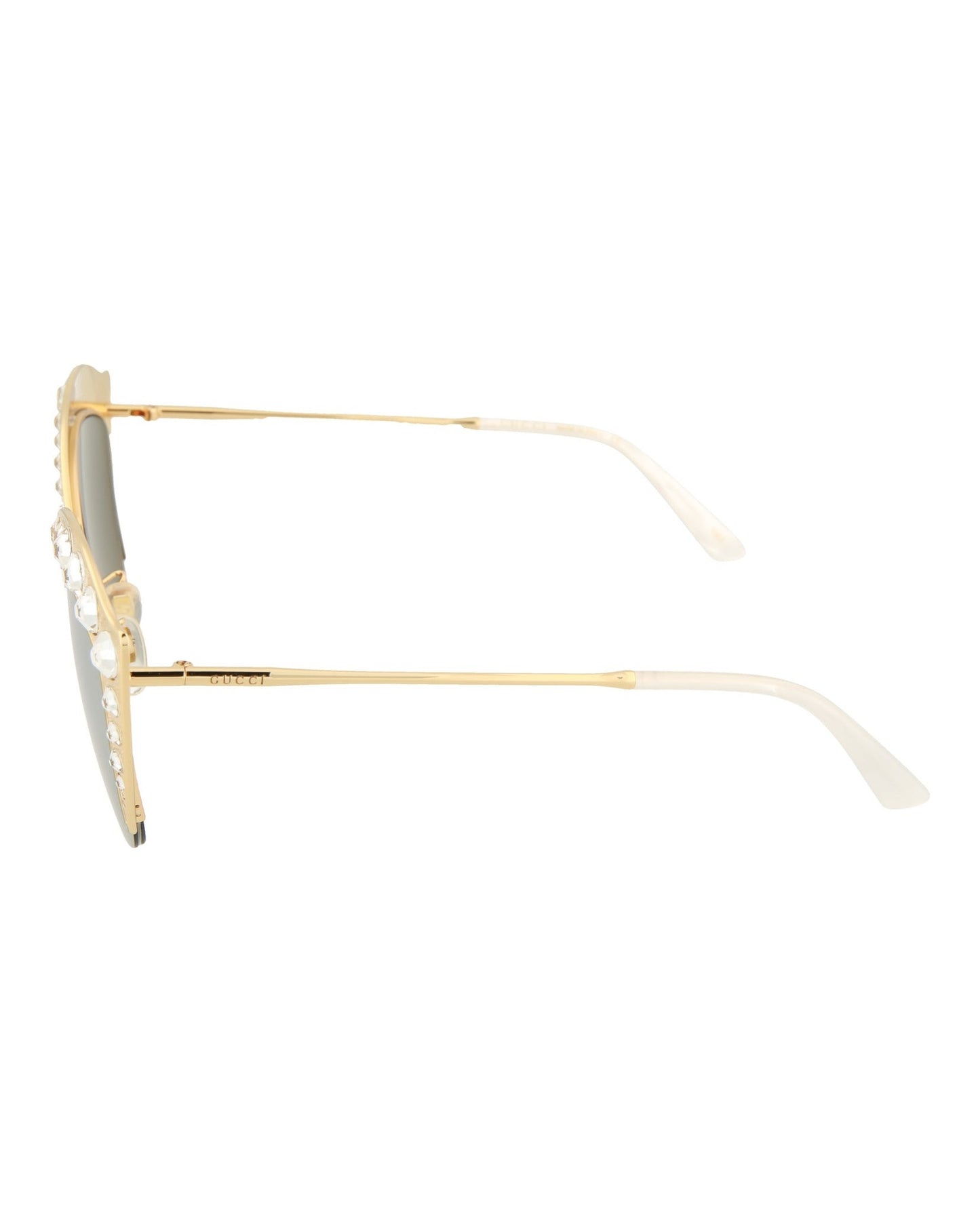Gucci Womens Cat Eye Gold Silver Fashion Designer Eyewear