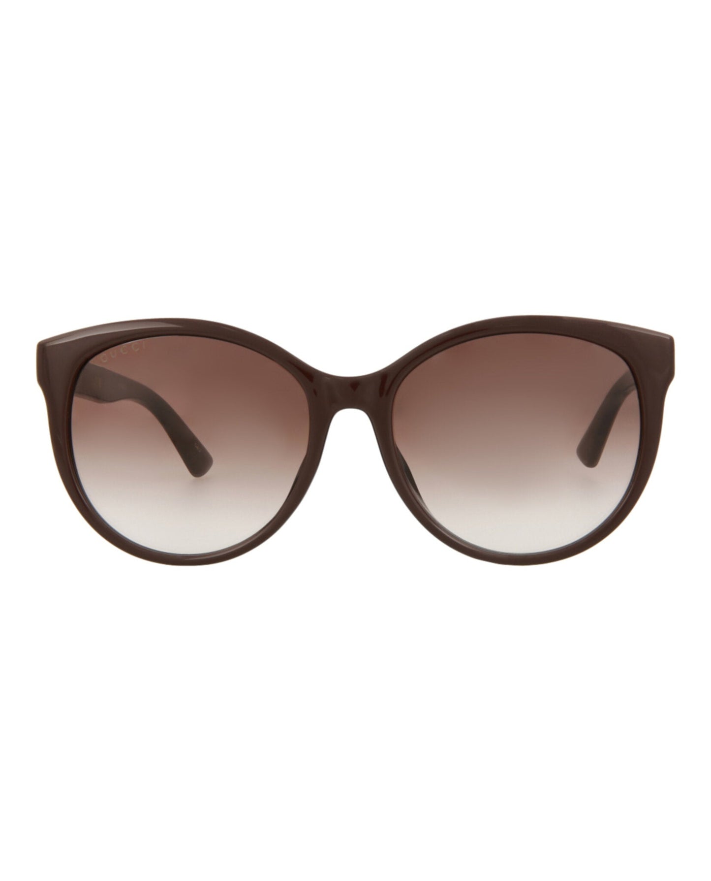 Gucci Womens Cat Eye Brown Brown Brown Fashion Designer Eyewear