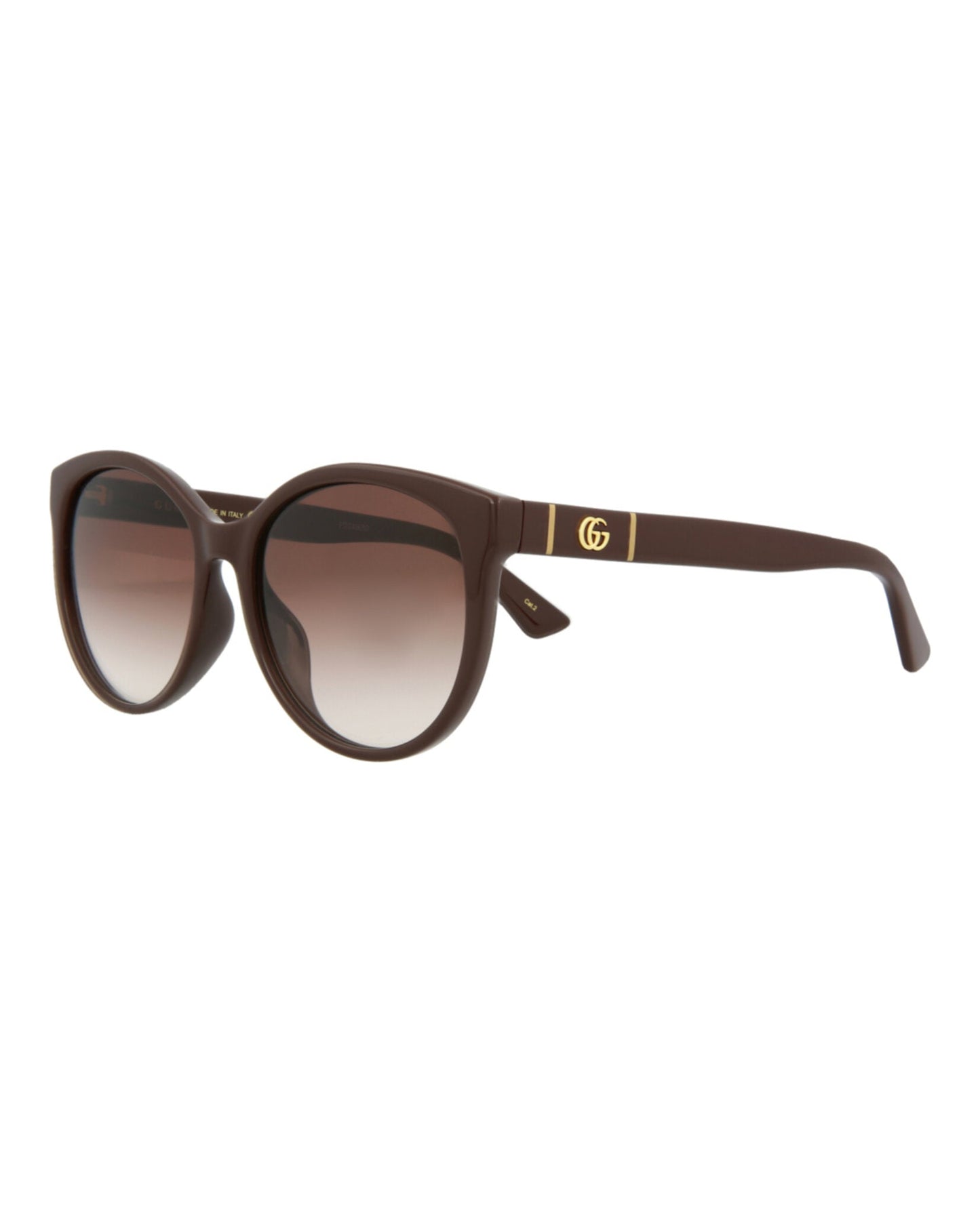 Gucci Womens Cat Eye Brown Brown Brown Fashion Designer Eyewear