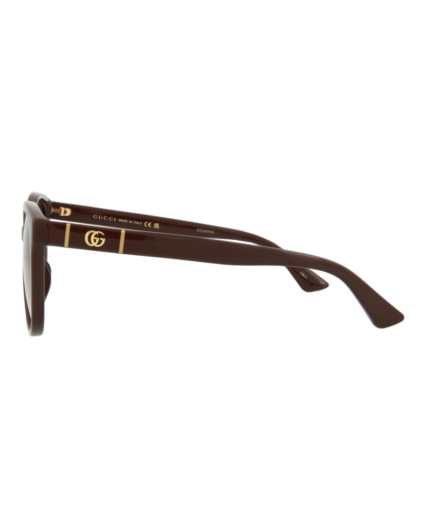 Gucci Womens Cat Eye Brown Brown Brown Fashion Designer Eyewear