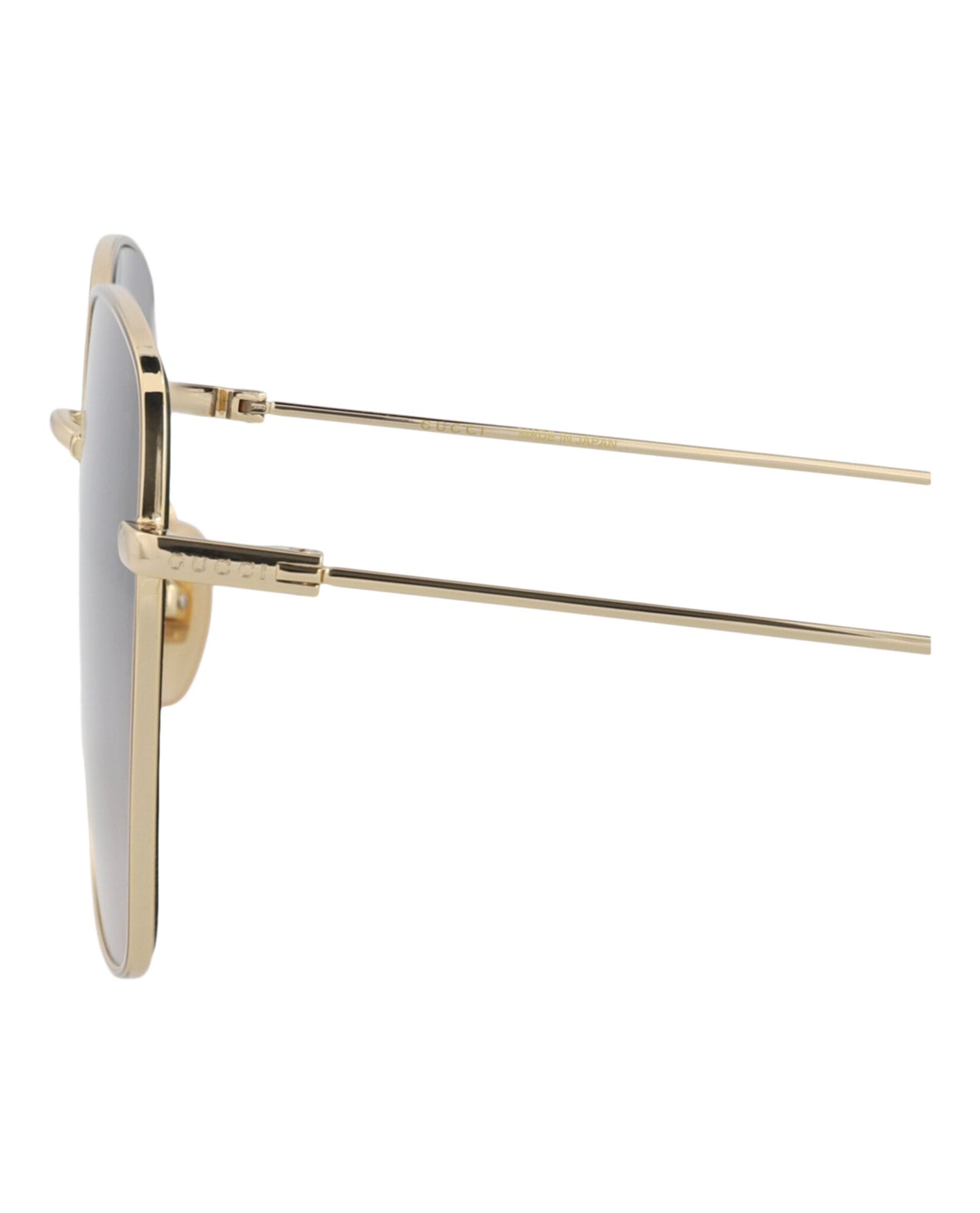 Gucci Womens Square/Rectangle Gold Gold Grey Fashion Designer Eyewear