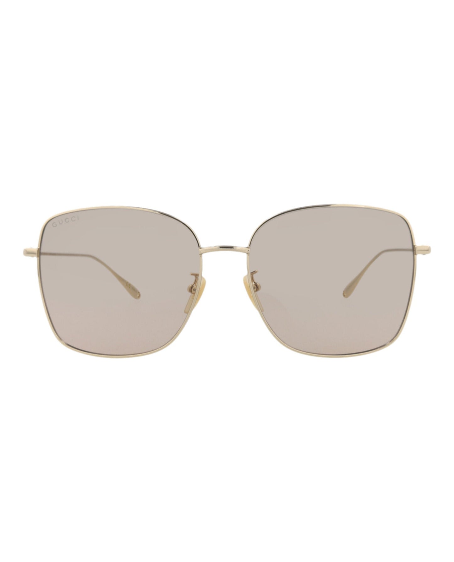 Gucci Womens Square/Rectangle Gold Gold Pink Fashion Designer Eyewear