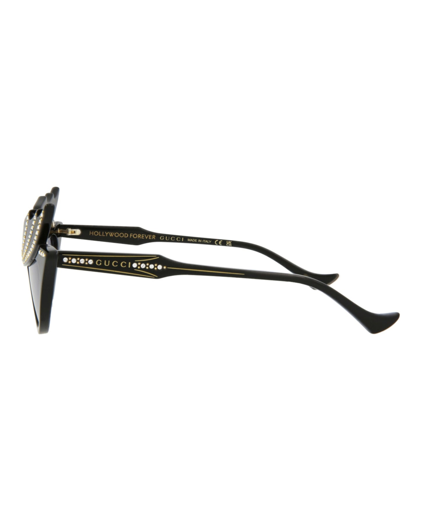 Gucci Womens Cat Eye Black Black Violet Fashion Designer Eyewear